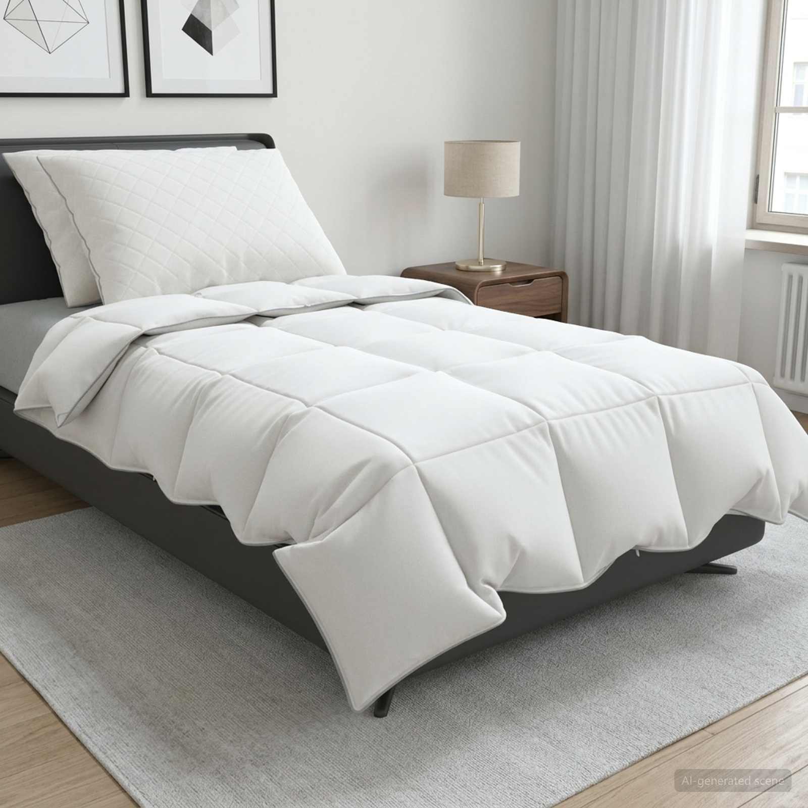 vidaXL 90% ganzen dons dekbedset FULDA 3 st 200 x 200 cm Zomer 100 GSM