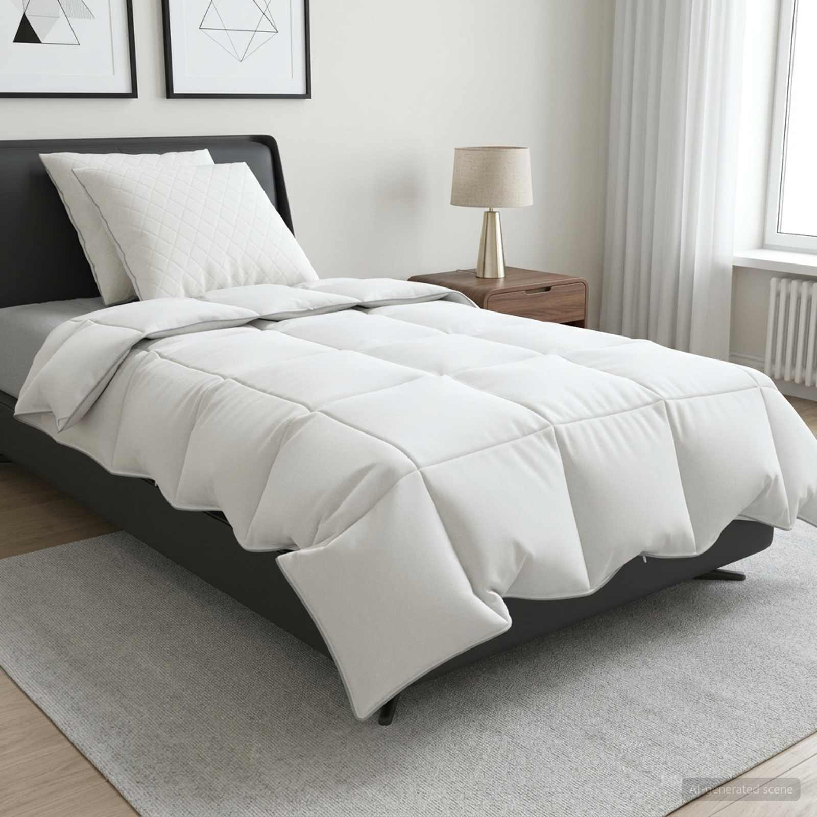 vidaXL 90% ganzen dons dekbedset FULDA 3 st 200 x 200 cm Zomer 100 GSM