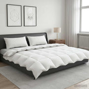 vidaXL 90% ganzen dons dekbedset FULDA 3 st 200 x 200 cm 210 GSM Wit