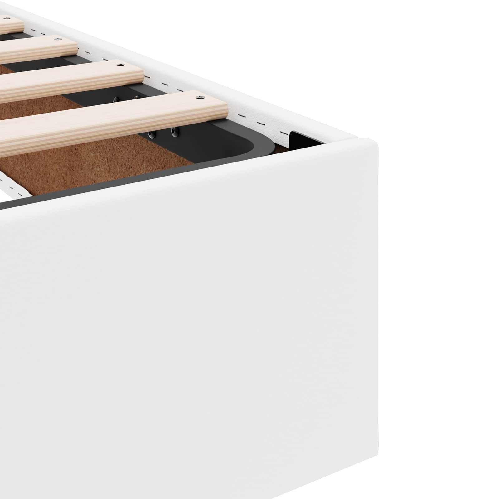 vidaXL Ottoman Bedframe met opslag Zwart 90 x 190 cm Nep Leer