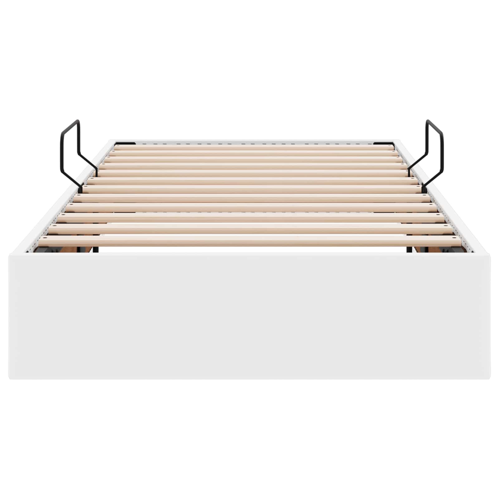 vidaXL Ottoman Bedframe met opslag Zwart 90 x 190 cm Nep Leer