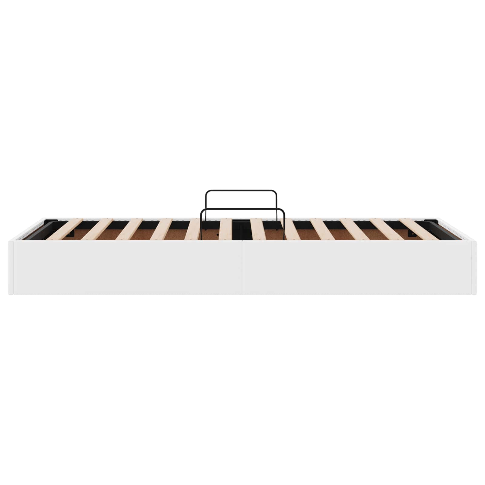 vidaXL Ottoman Bedframe met opslag Zwart 90 x 190 cm Nep Leer