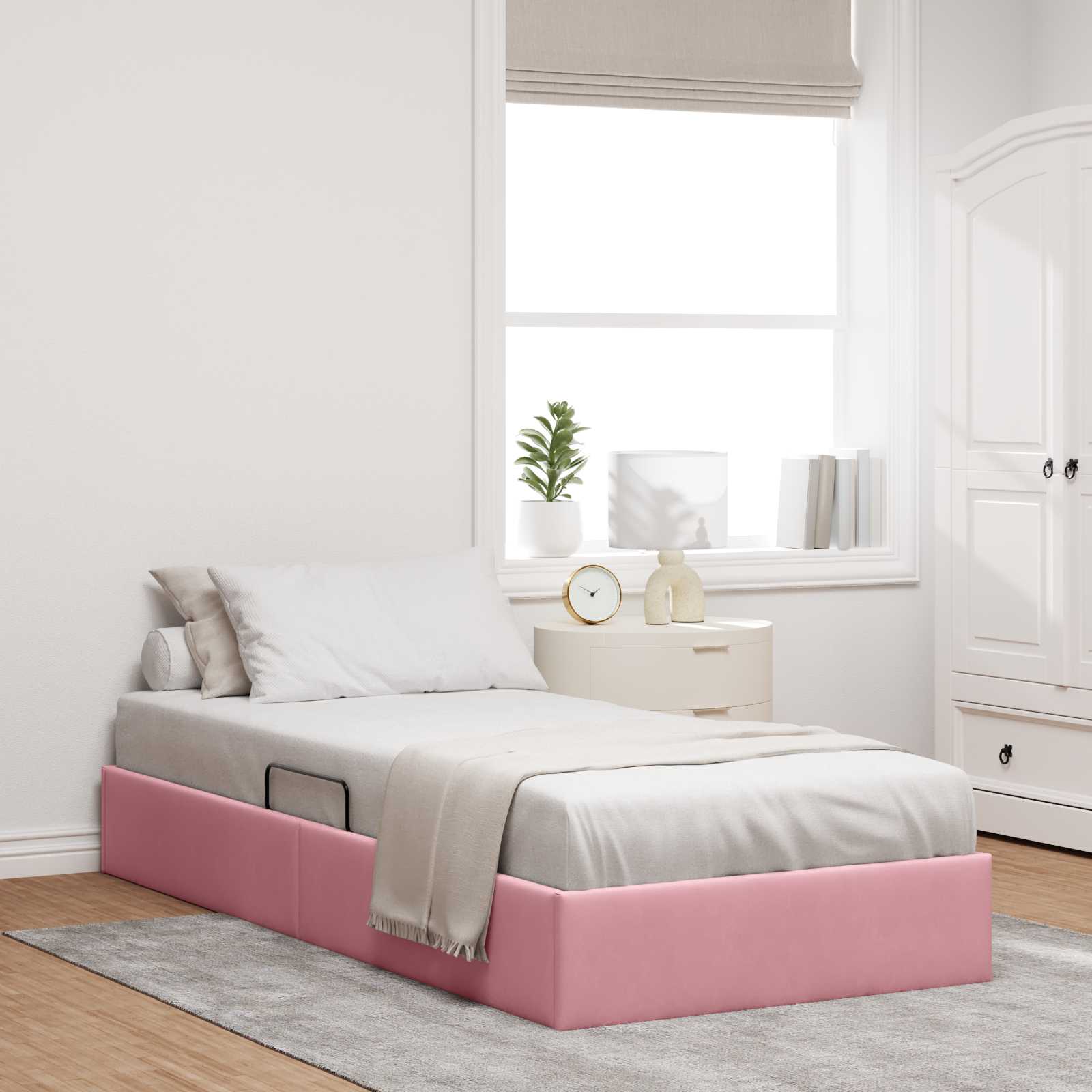 vidaXL Ottoman Bedframe met Opslag met opslag Fluweel