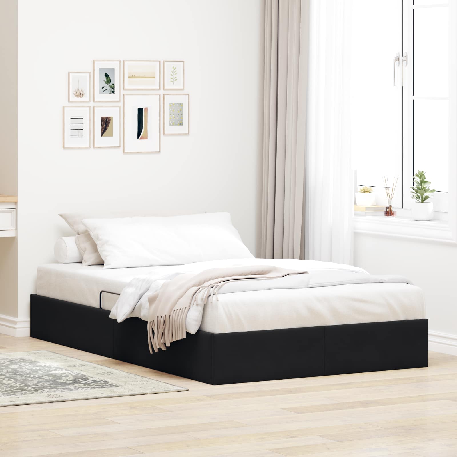 vidaXL Ottoman Bedframe met Opslag met opslag Fluweel