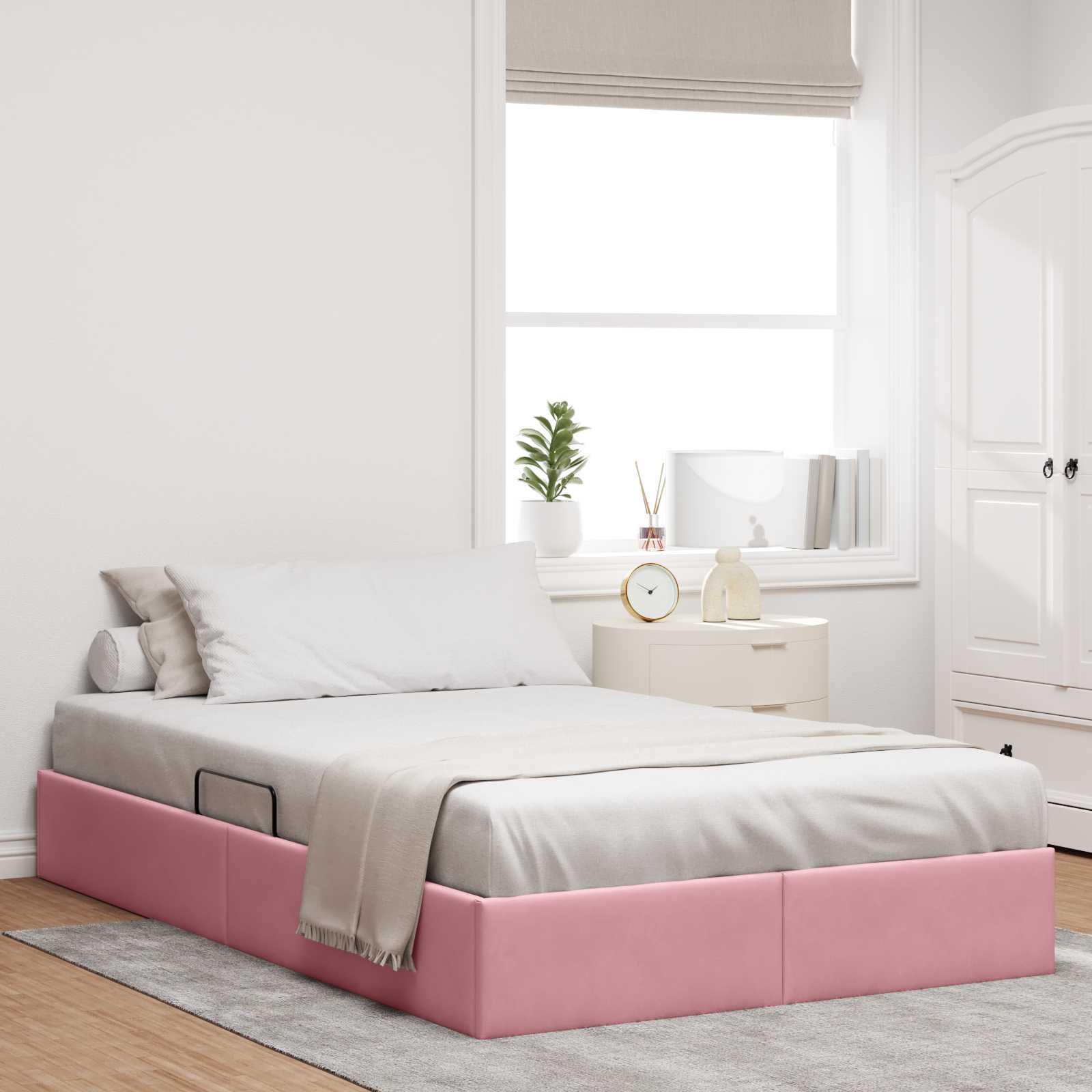 vidaXL Ottoman Bedframe met Opslag met opslag Fluweel