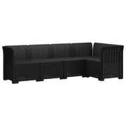 vidaXL 5-Zits Tuin Sofa Rattan Look PP Antraciet