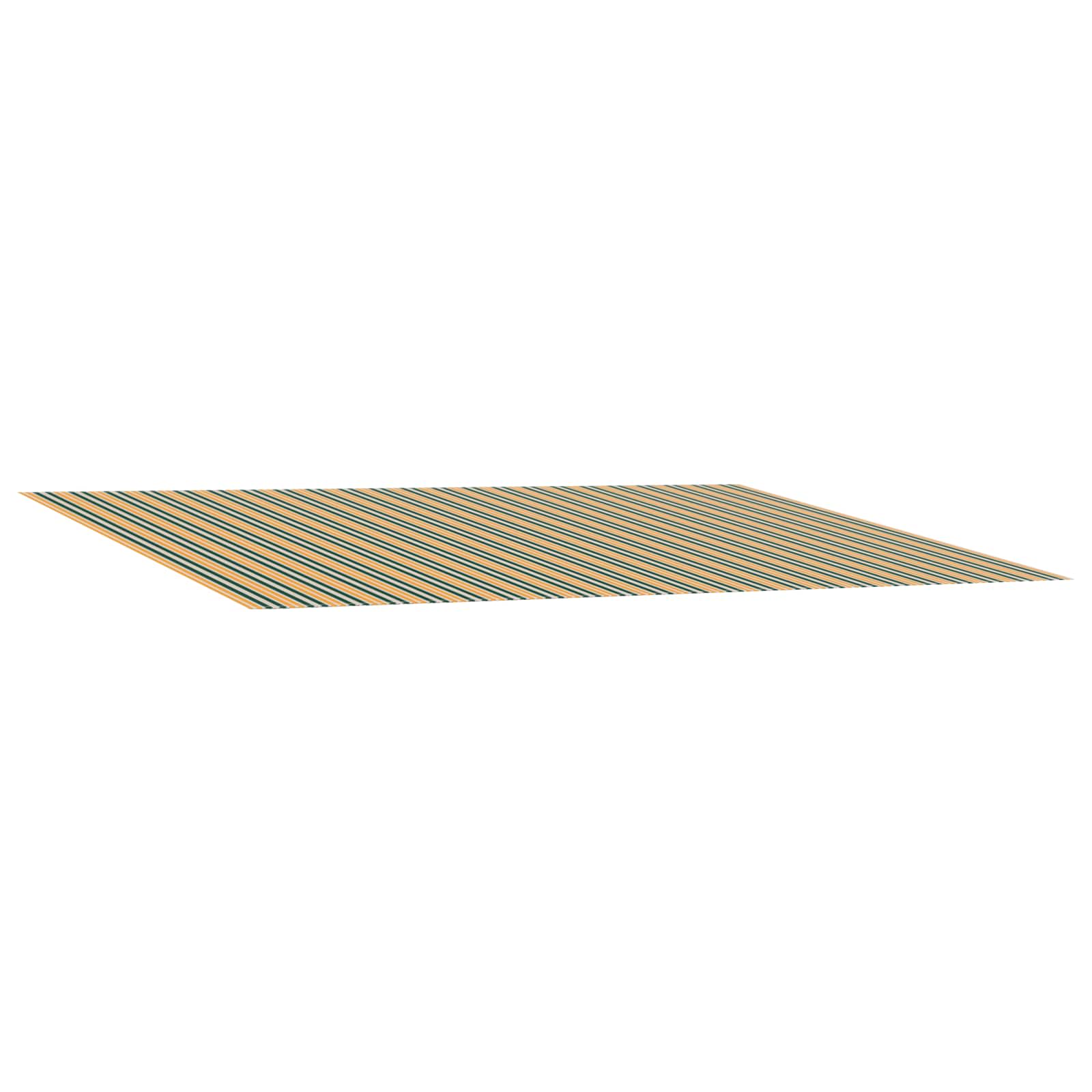 vidaXL Vervangende oplossing doek Oranje en Zwart 400 × 350 cm