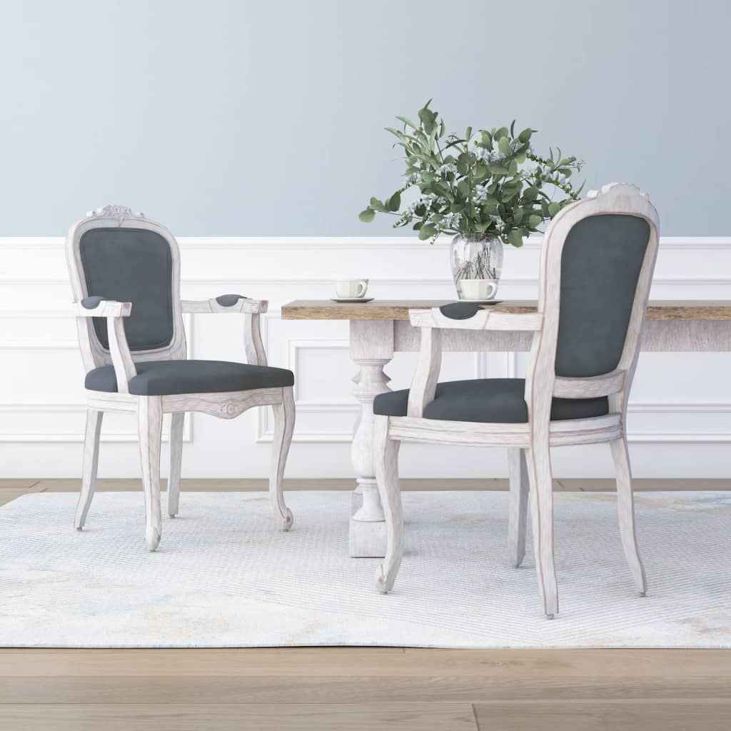 vidaXL Eetkamerstoelen 2 st 62x59,5x100,5 cm linnen beige