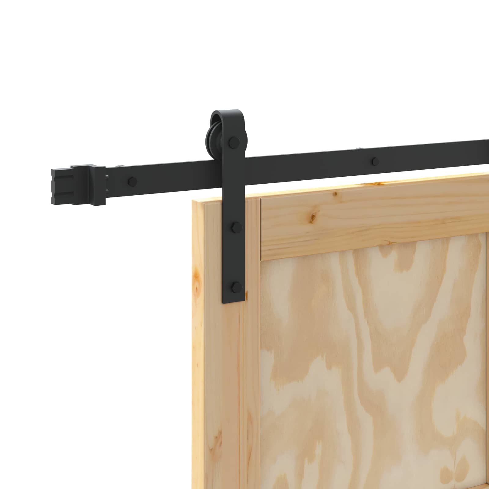 vidaXL Schuifdeur met Hardware Set 61x198.5 cm Massief Hout Grenenhout