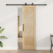 vidaXL Schuifdeur met hardware set 61x198,5 cm Massief hout grenen