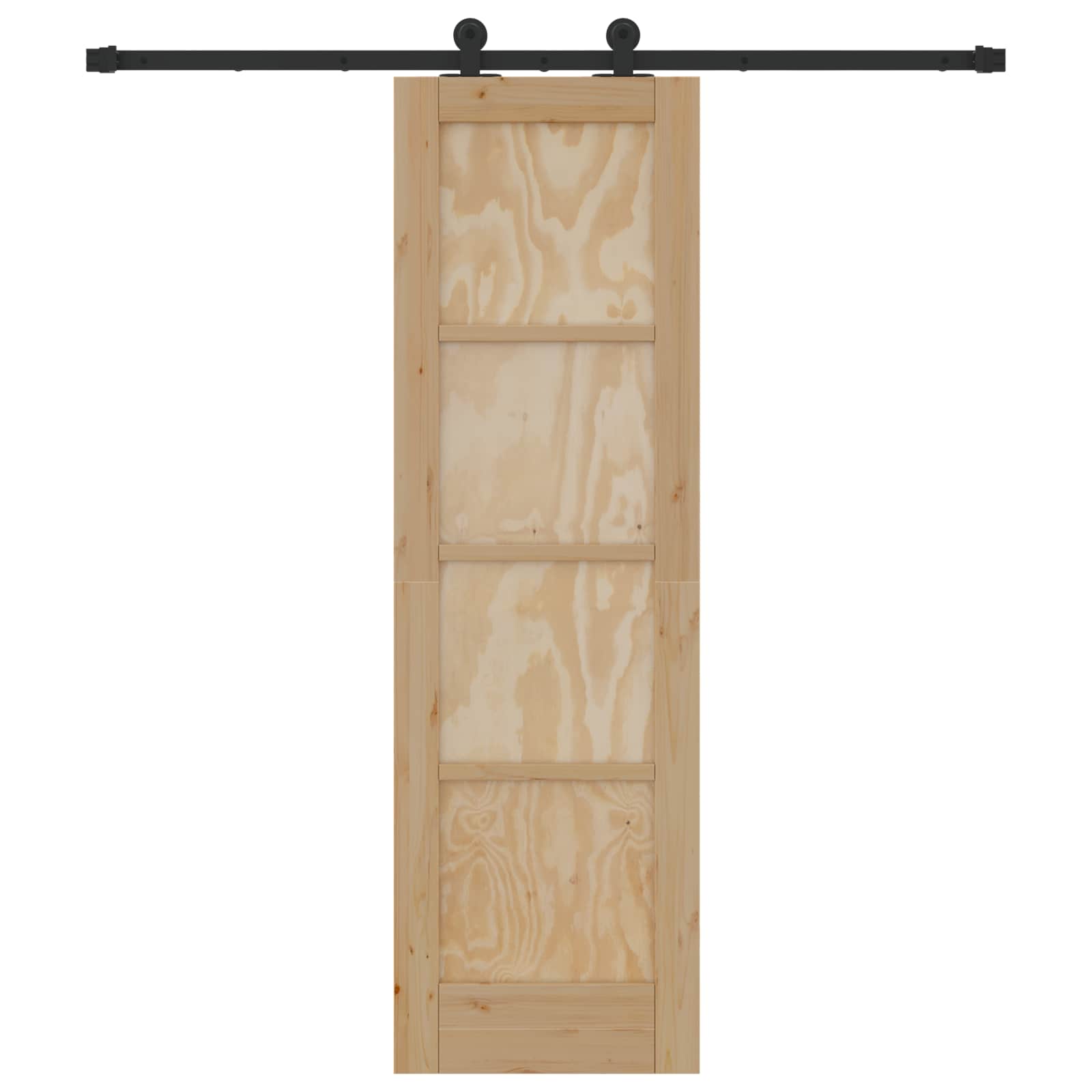 vidaXL Schuifdeur met hardware set 61x198,5 cm Massief hout grenen