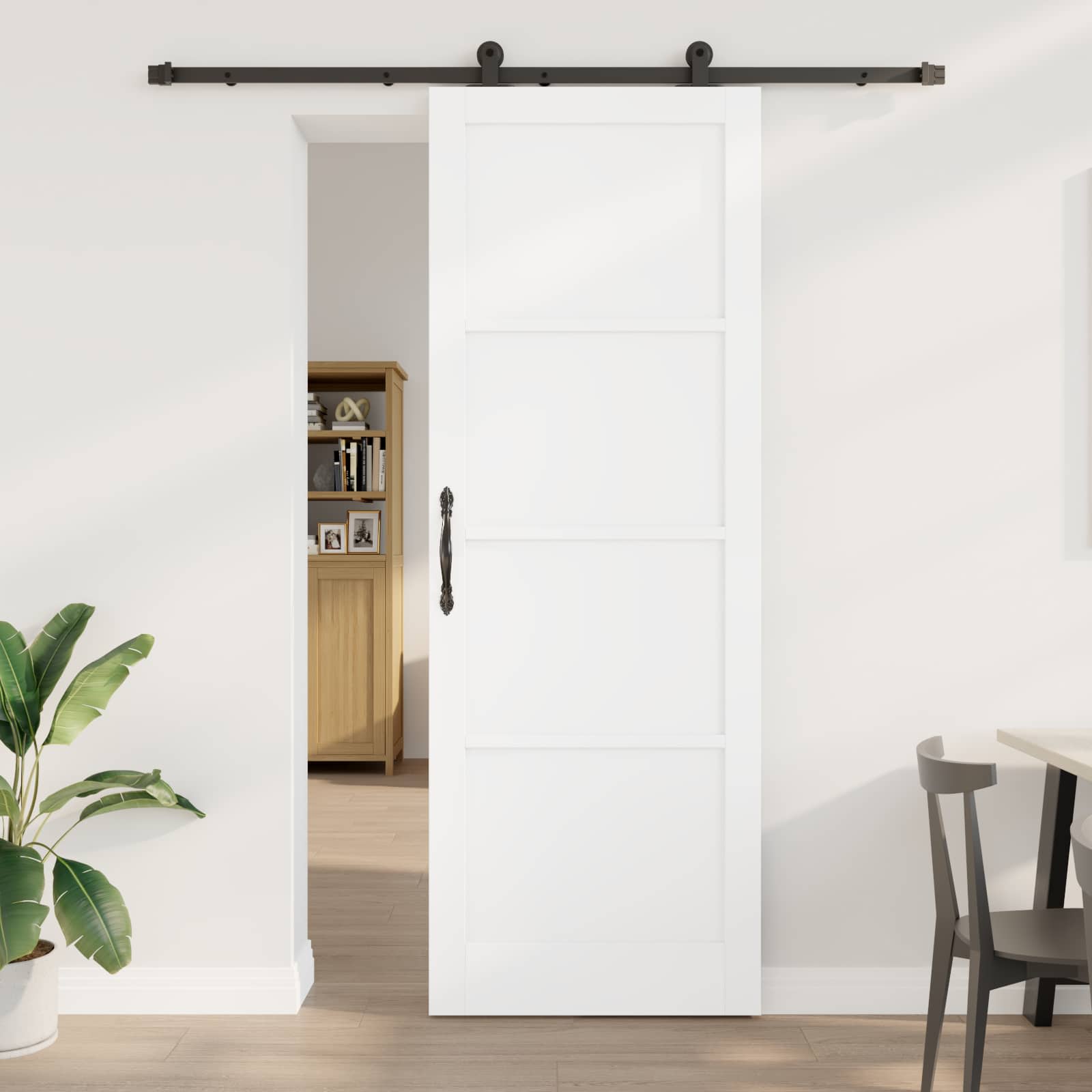 vidaXL Schuifdeur met hardware set 61x198,5 cm Massief hout grenen