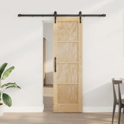 vidaXL Schuifdeur met Hardware Set 61x198,5 cm Massief Grenenhout