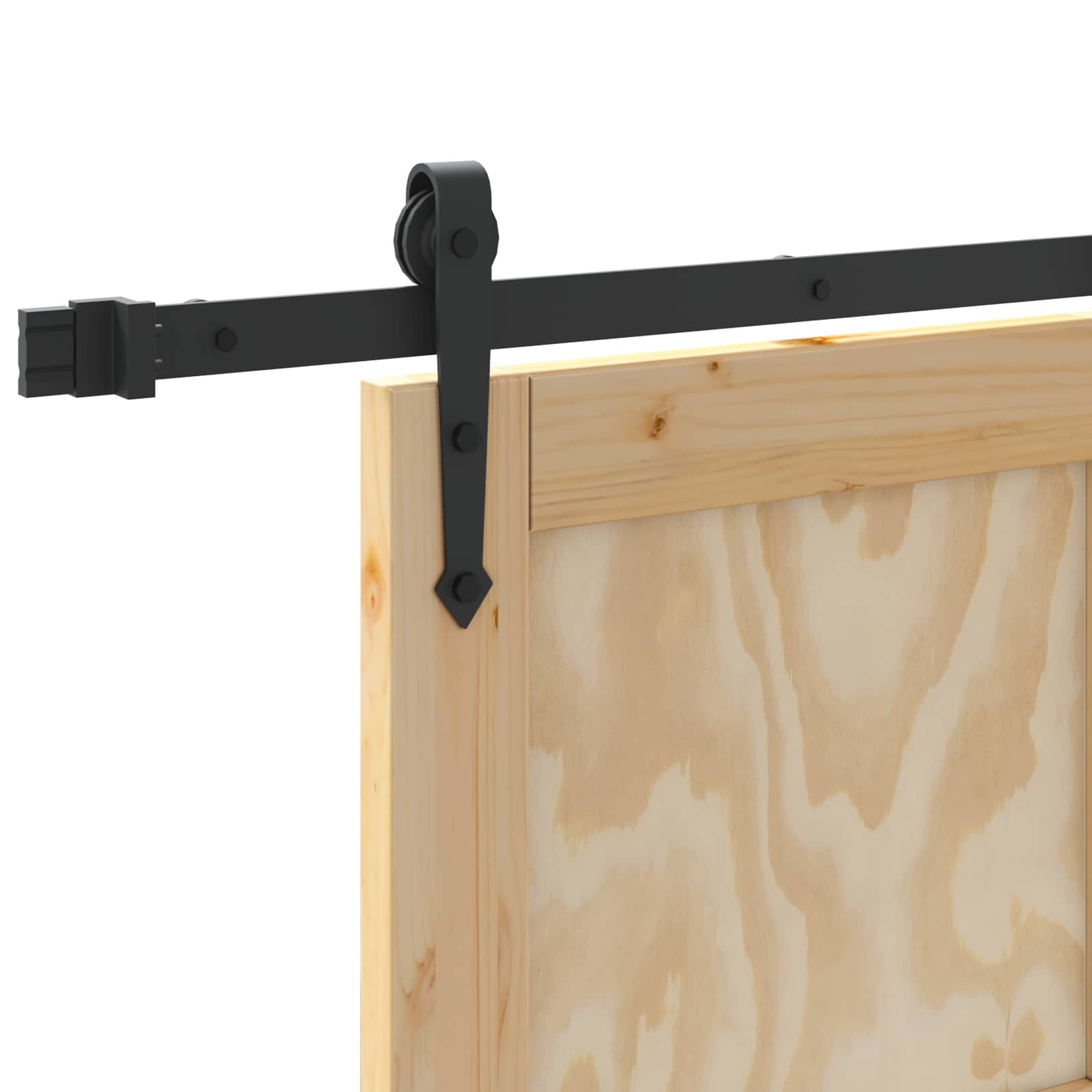 vidaXL Schuifdeur met Hardware Set 61x198,5 cm Massief Grenenhout
