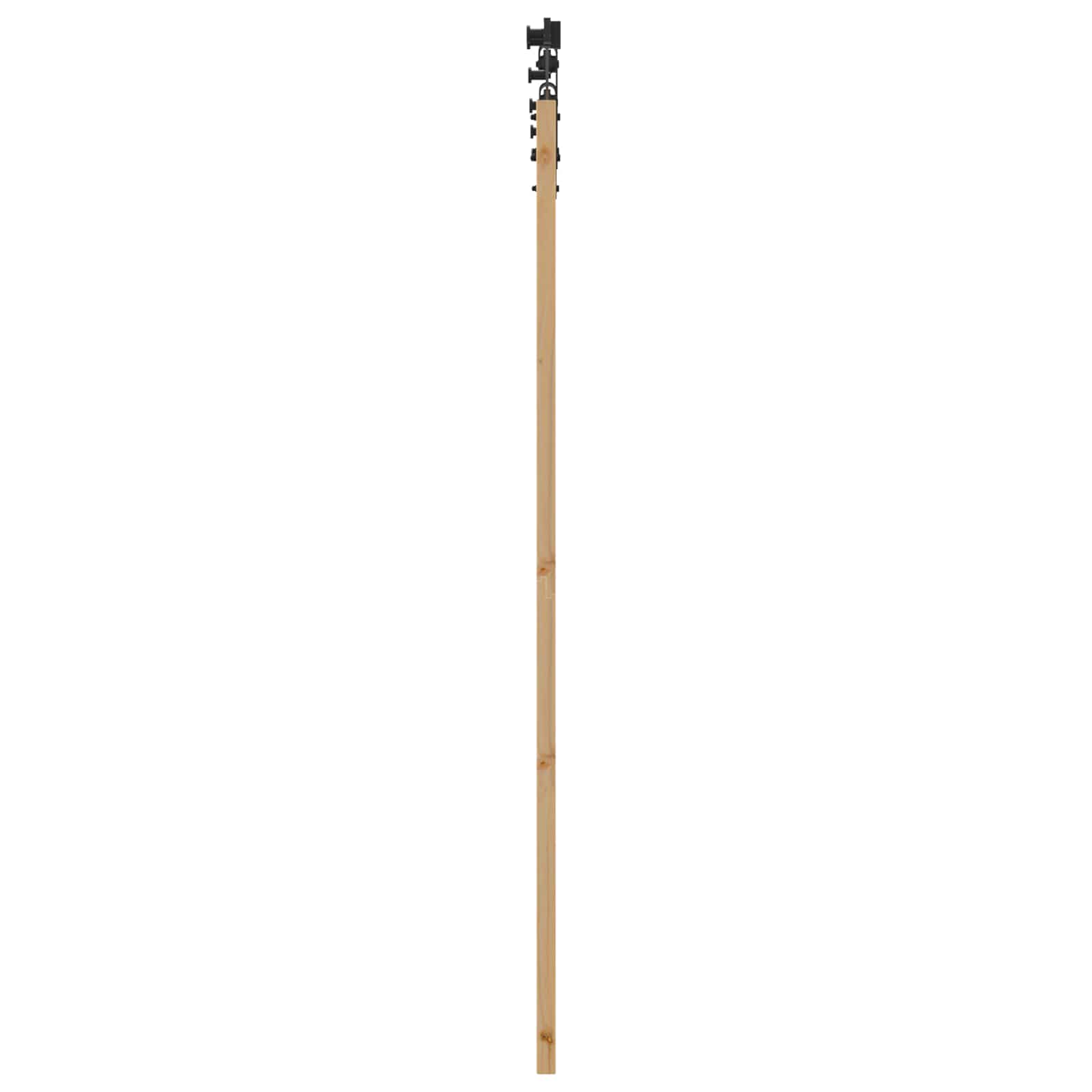 vidaXL Schuifdeur met Hardware Set 61x198,5 cm Massief Grenenhout
