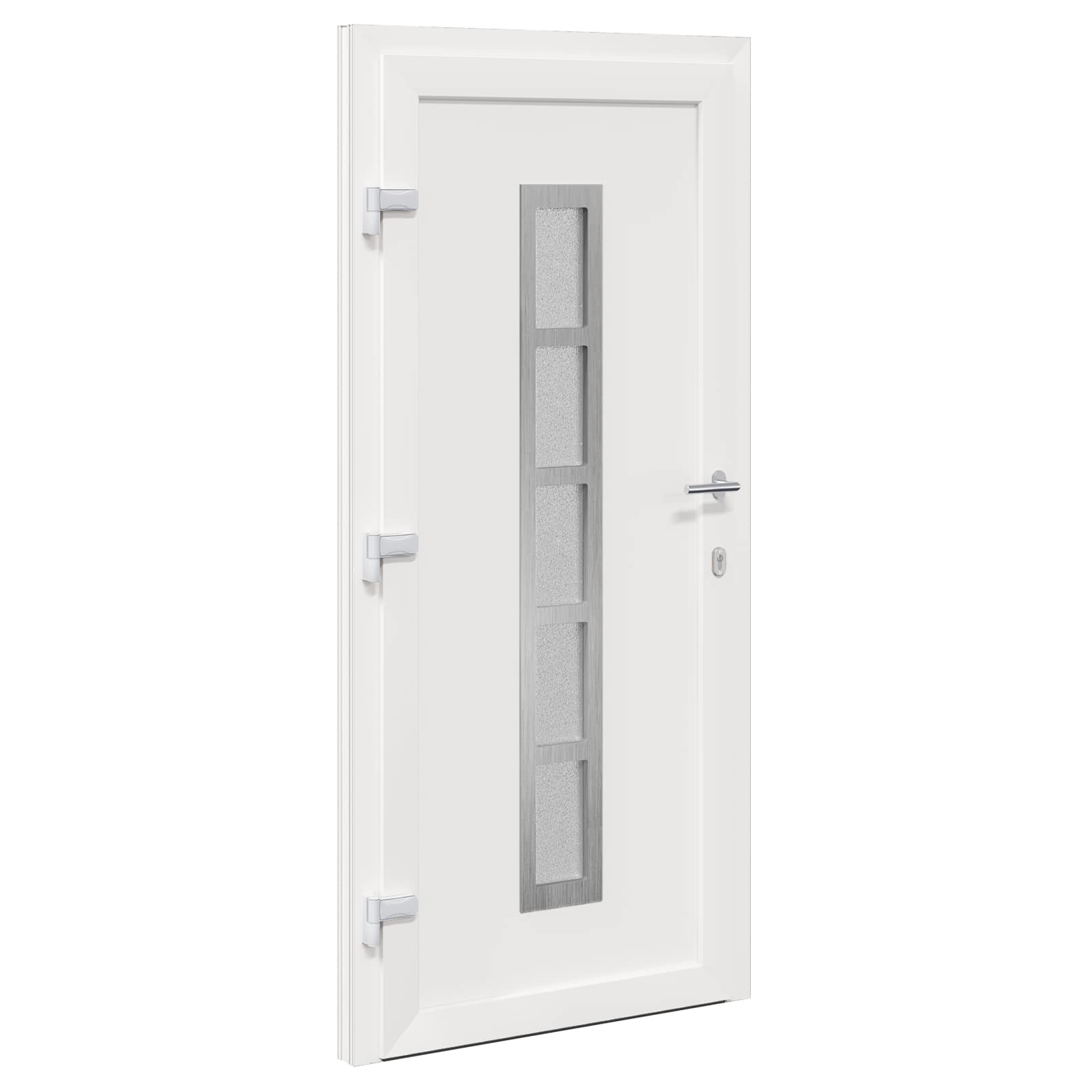vidaXL Voordeur Wit PVC