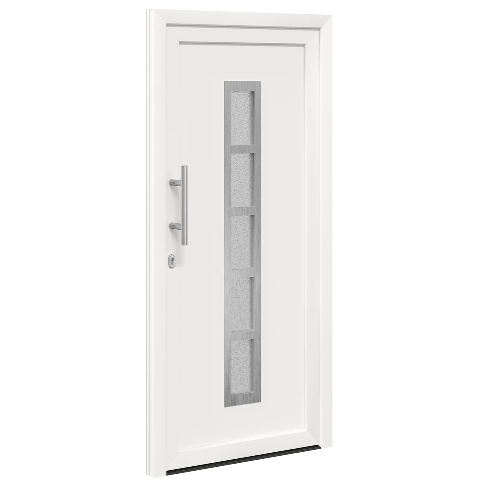 vidaXL Voordeur Wit PVC