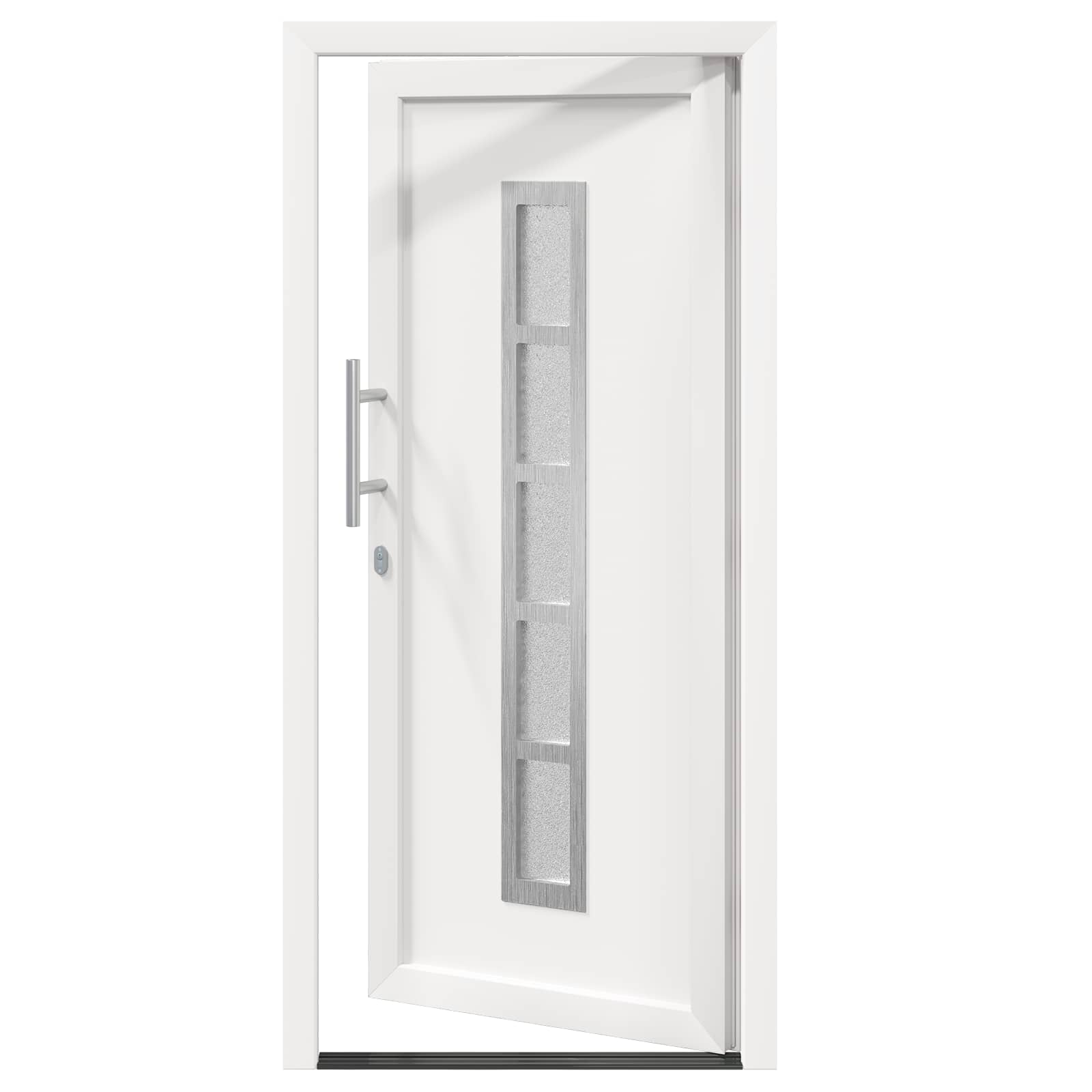 vidaXL Voordeur Wit PVC