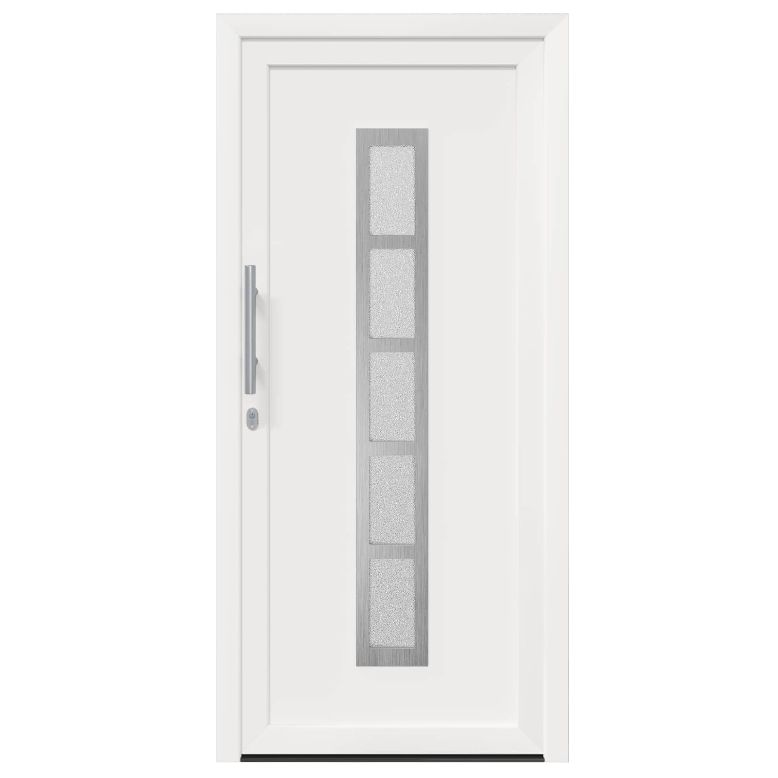 vidaXL Voordeur Wit PVC