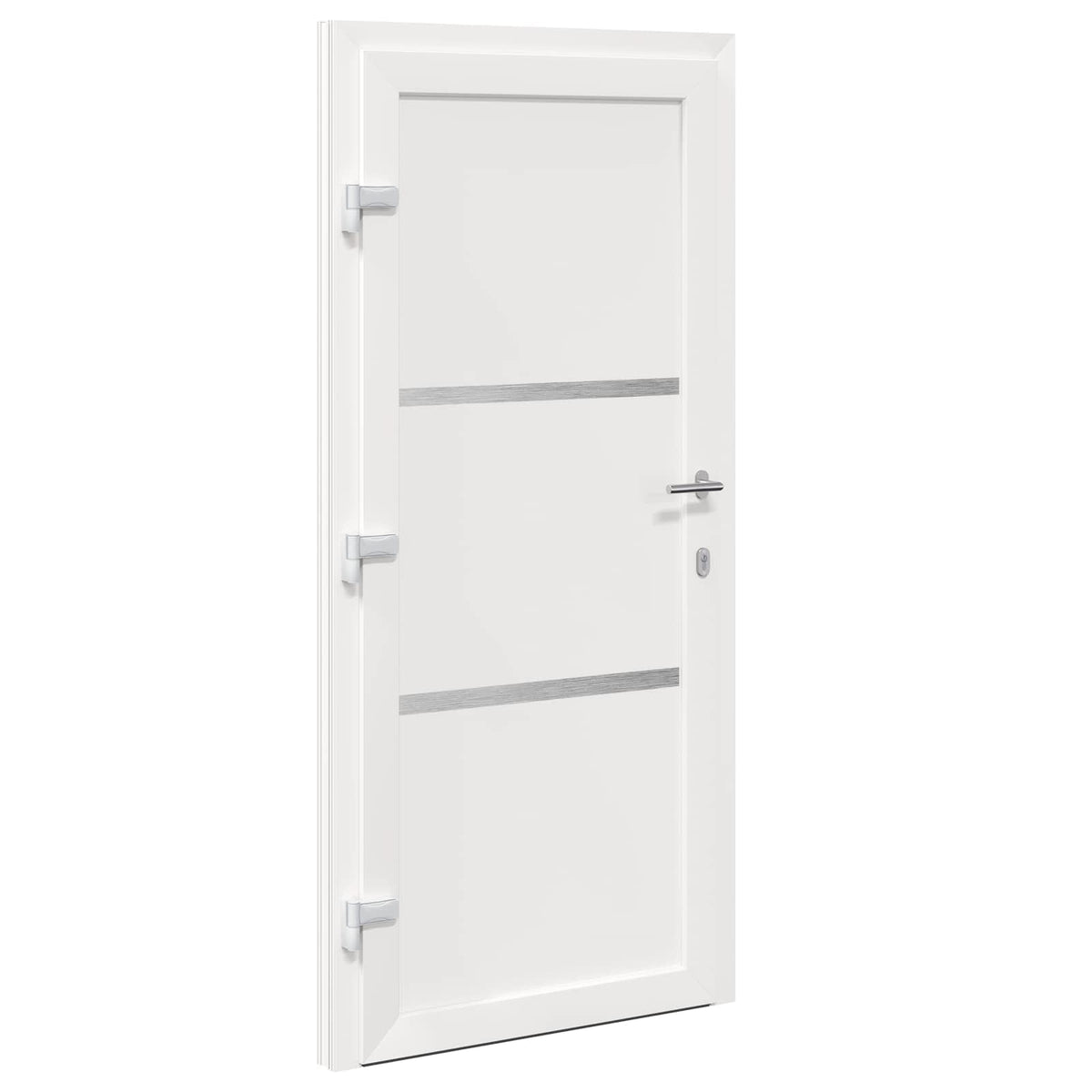 vidaXL Voordeur Wit PVC