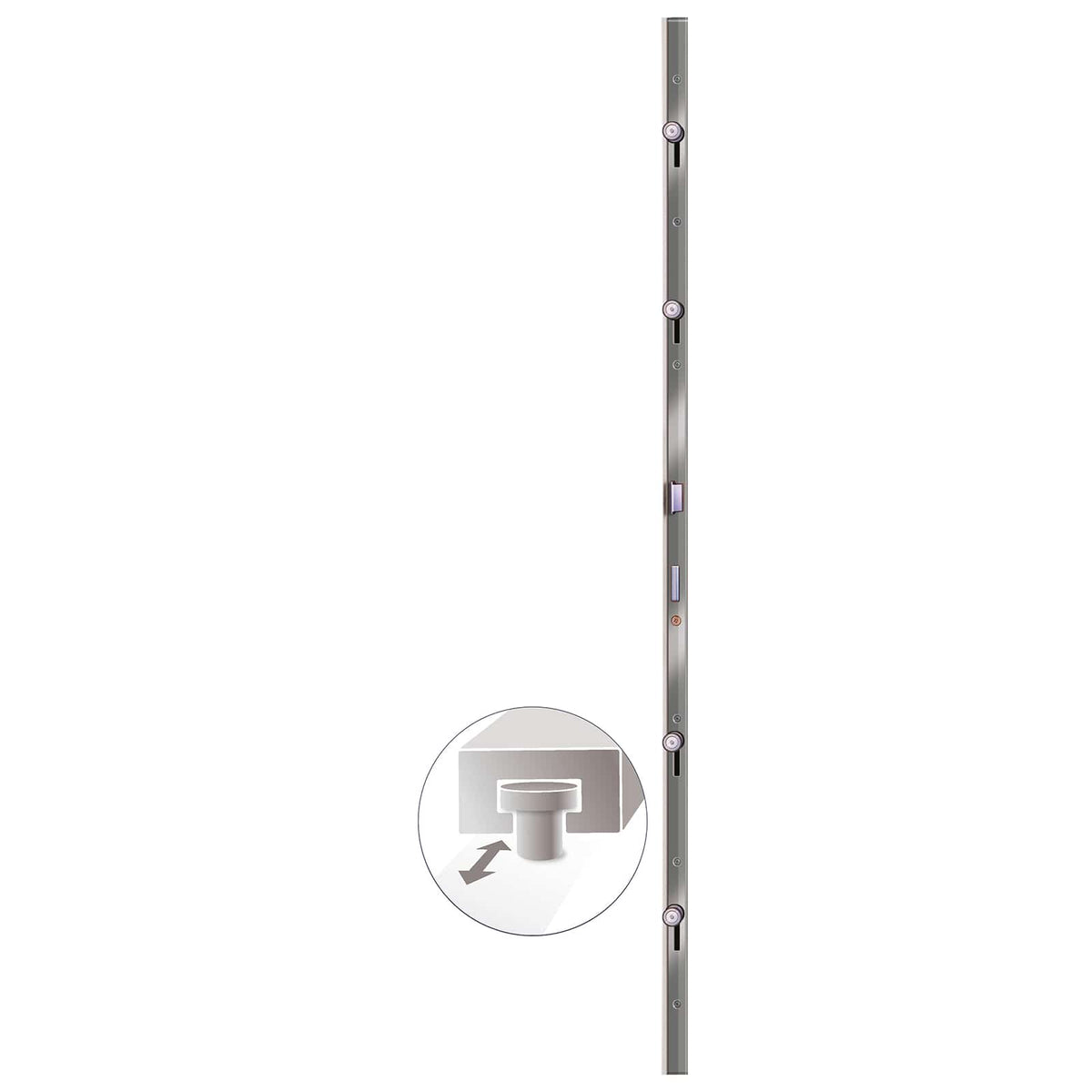 vidaXL Voordeur Wit PVC