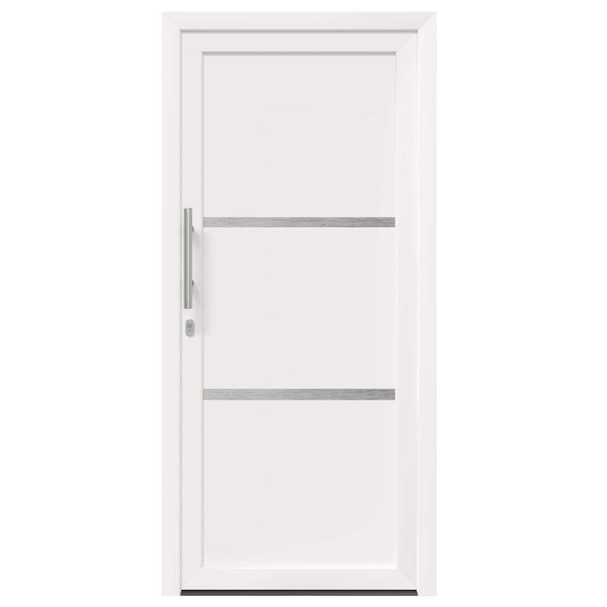 vidaXL Voordeur Wit PVC