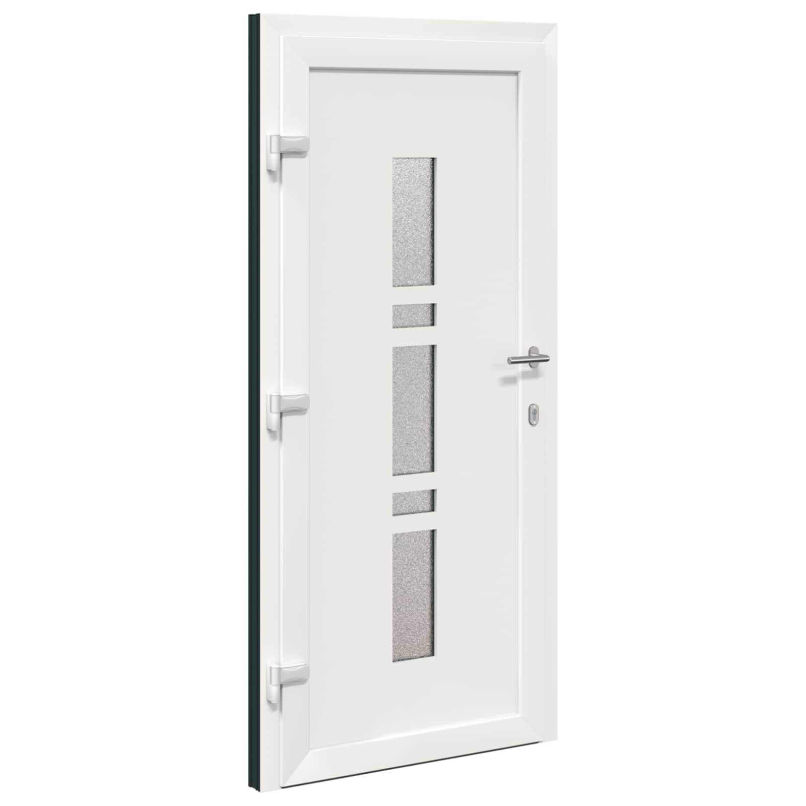vidaXL Voordeur Antraciet PVC