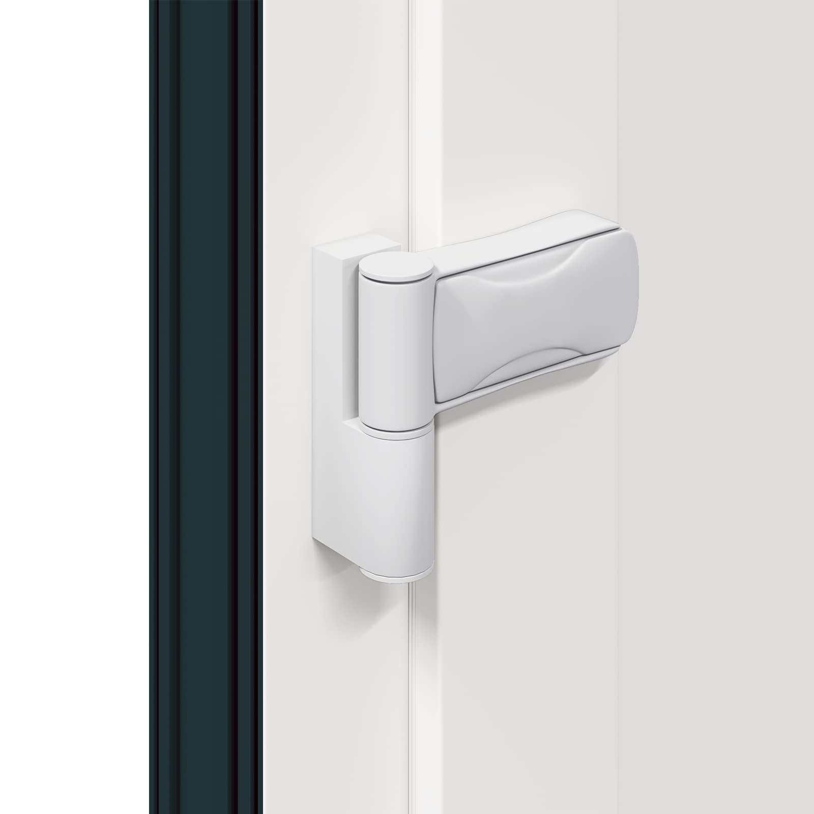 vidaXL Voordeur Antraciet PVC