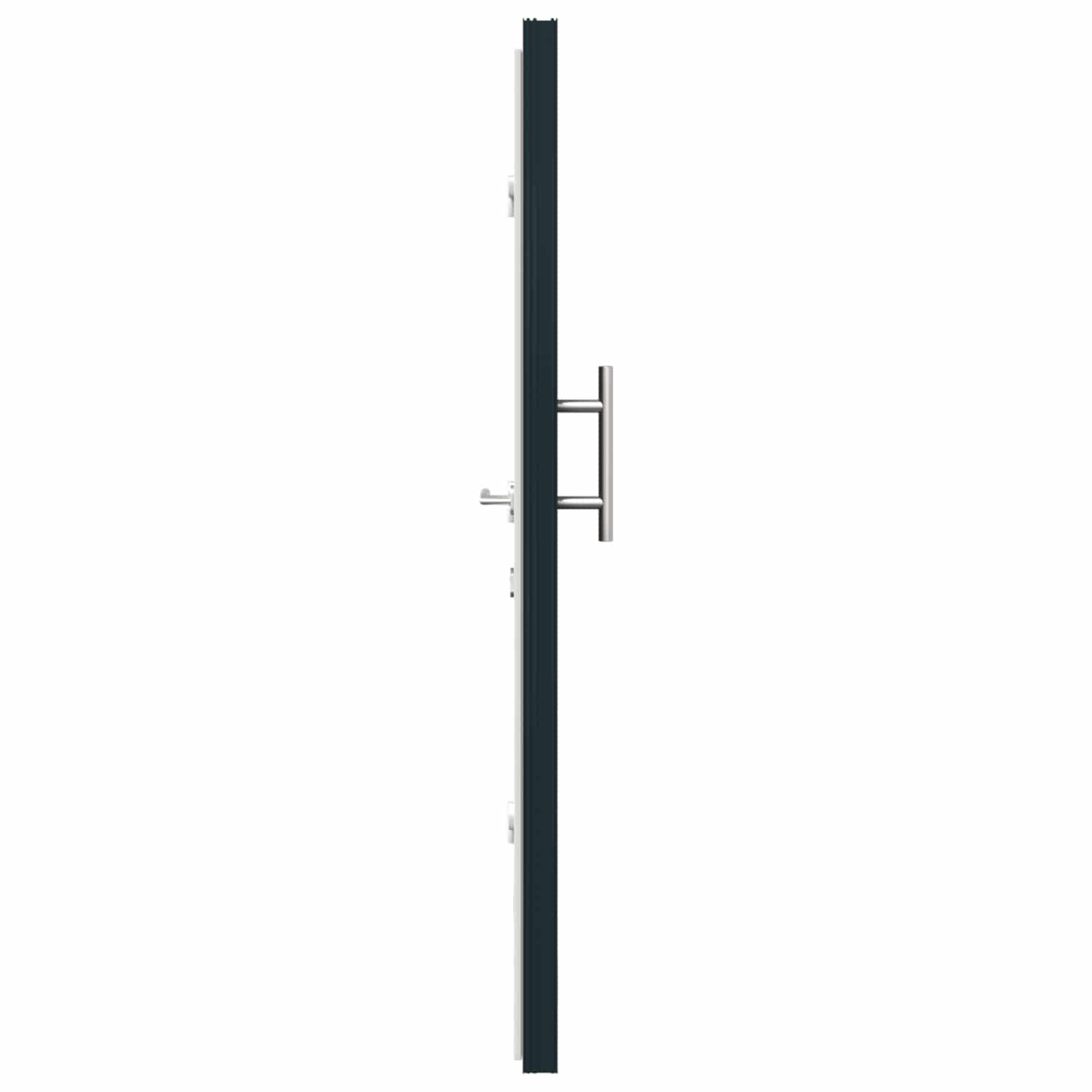 vidaXL Voordeur Antraciet PVC