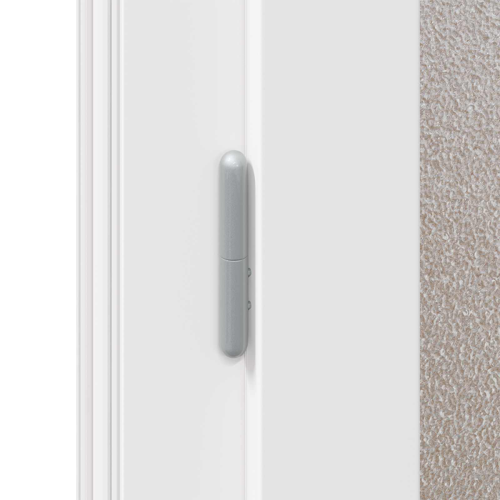 vidaXL Voordeur Wit PVC