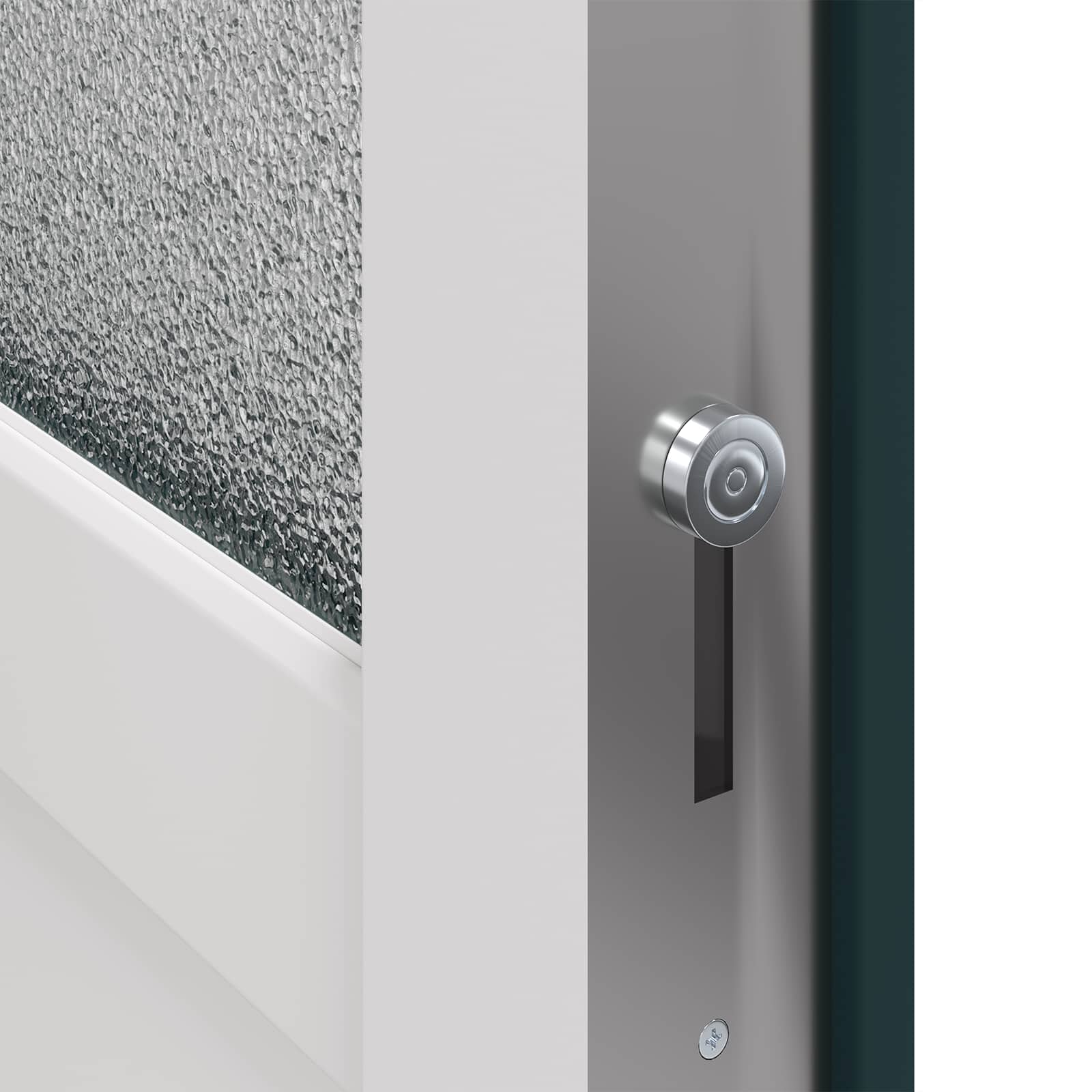 vidaXL Voordeur Wit PVC
