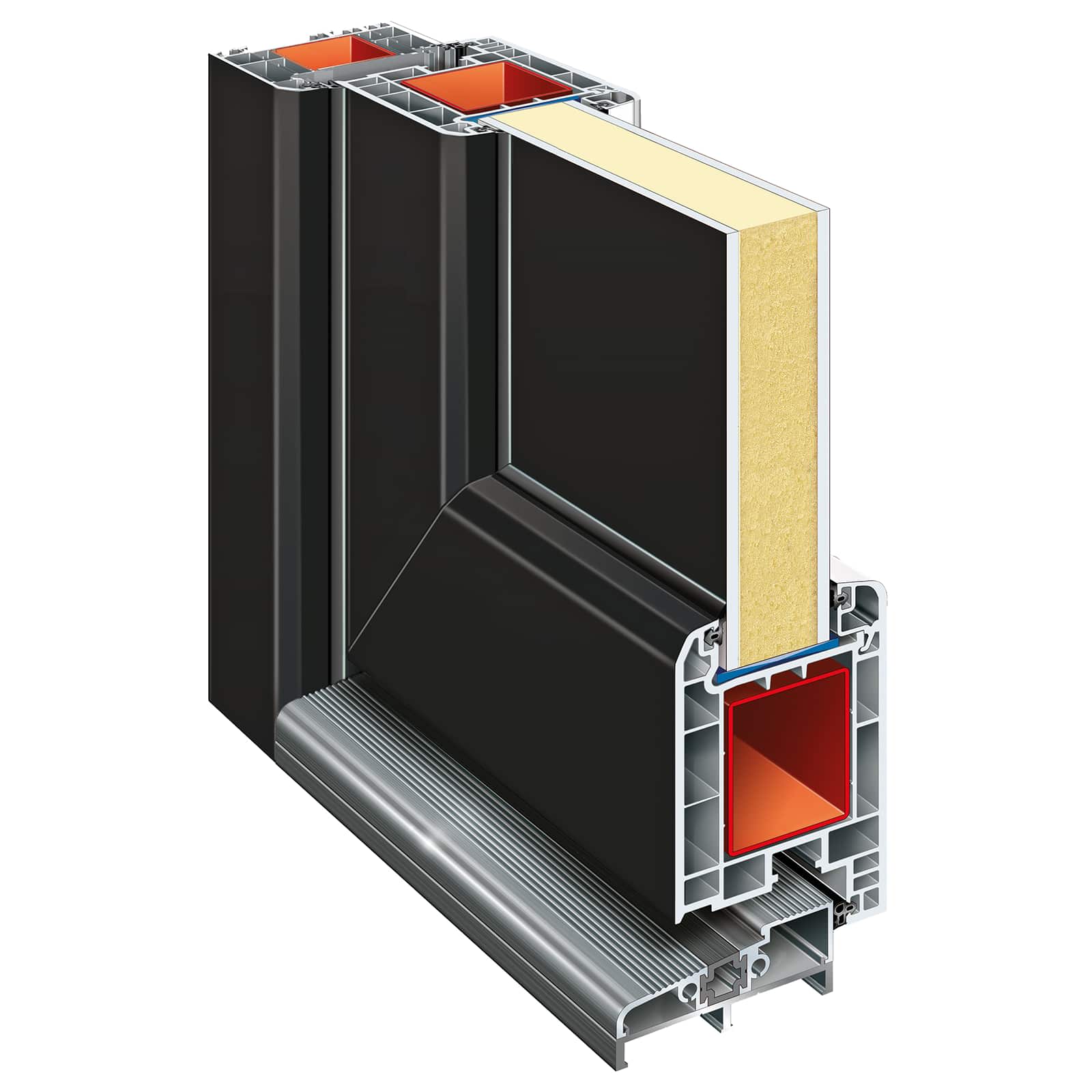 vidaXL Voordeur Wit PVC