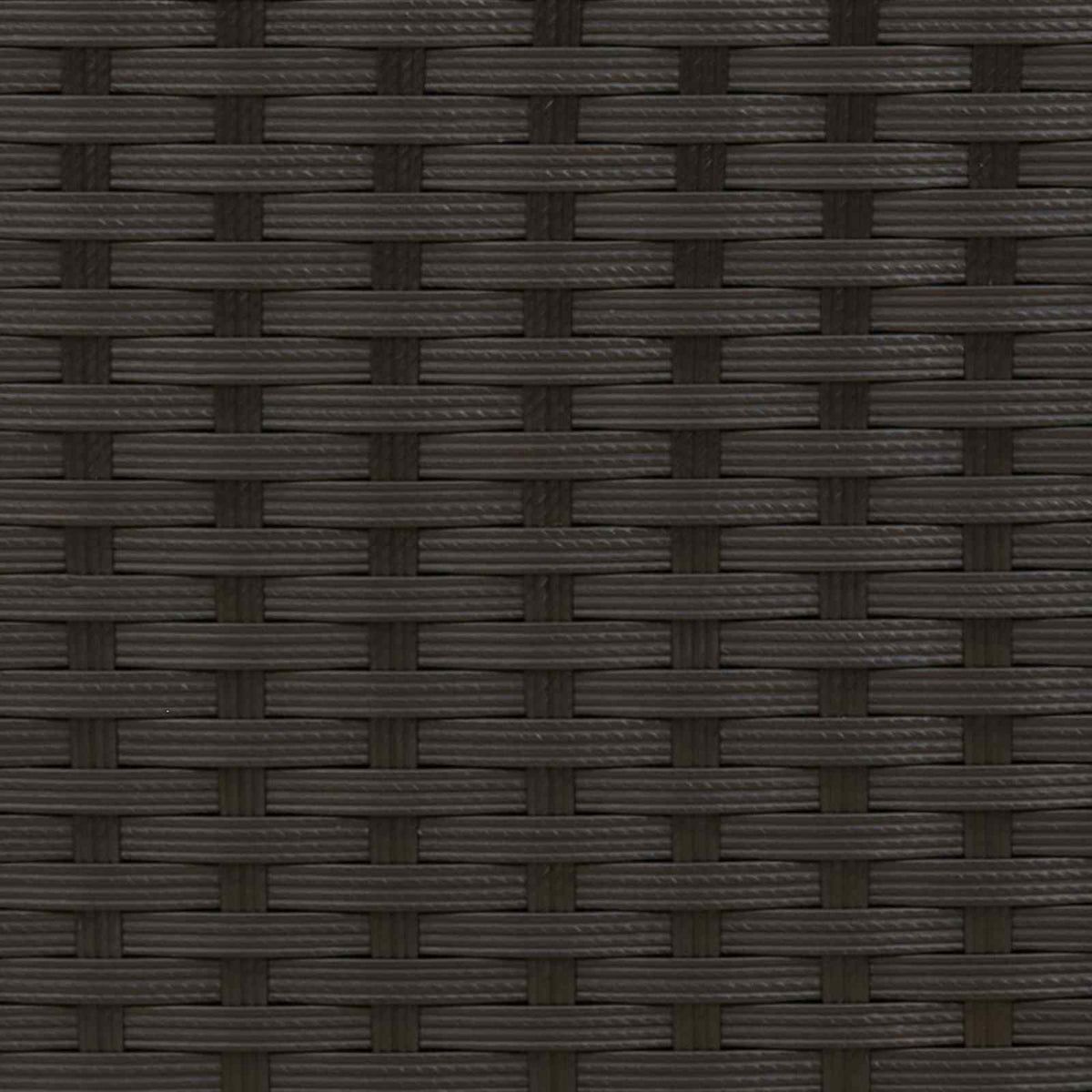 vidaXL Bankstel 7 pcs Zwart Poly Rattan en Staal