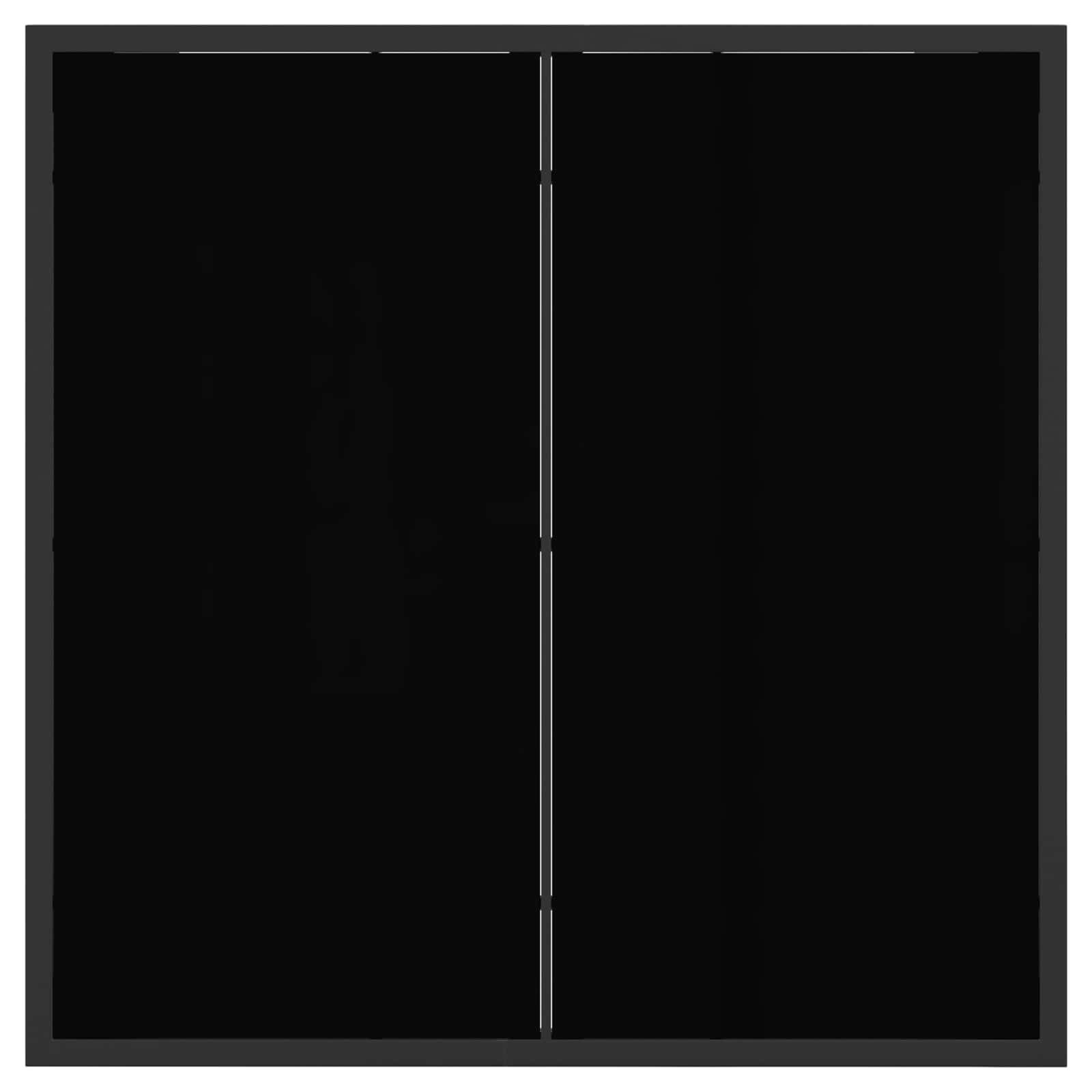 vidaXL Tuin eettafelset 5 pcs Zwart en Anthraciet 80 x 80 x 73 cm
