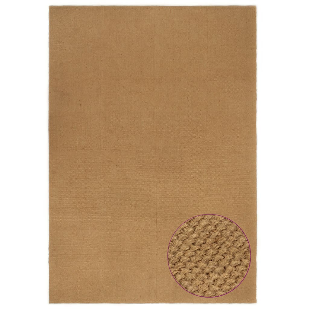 vidaXL Vloerkleed rechthoekig 80x160 cm jute