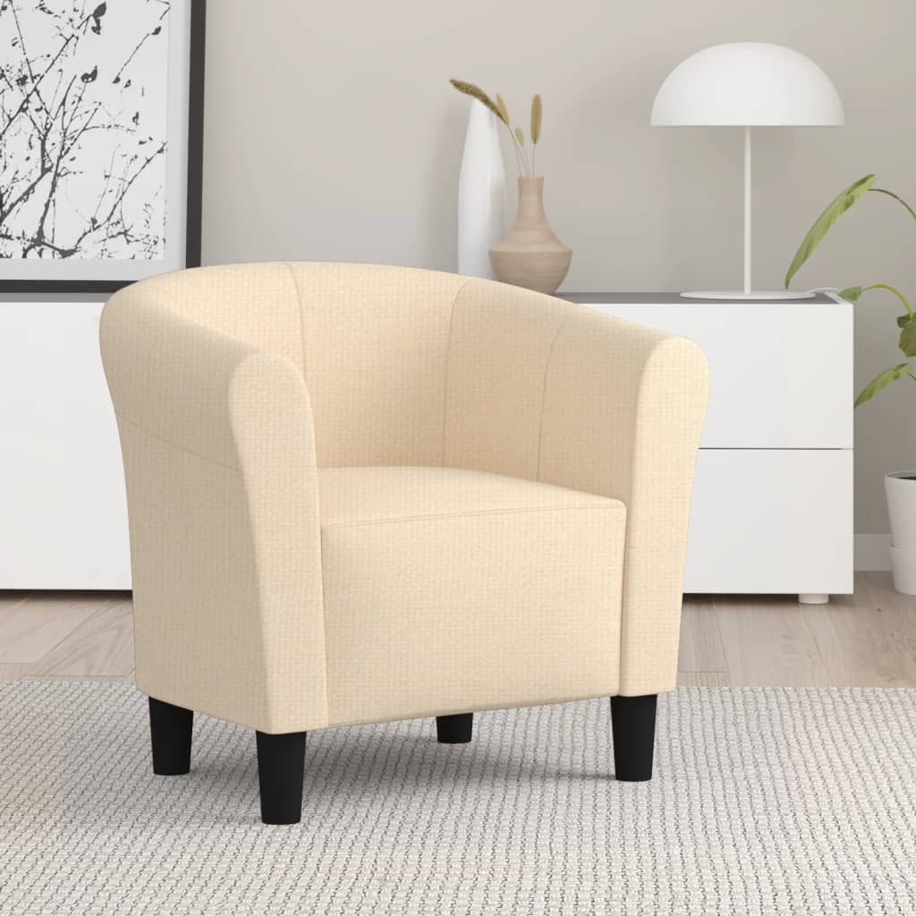 vidaXL Fauteuil stof wijnrood