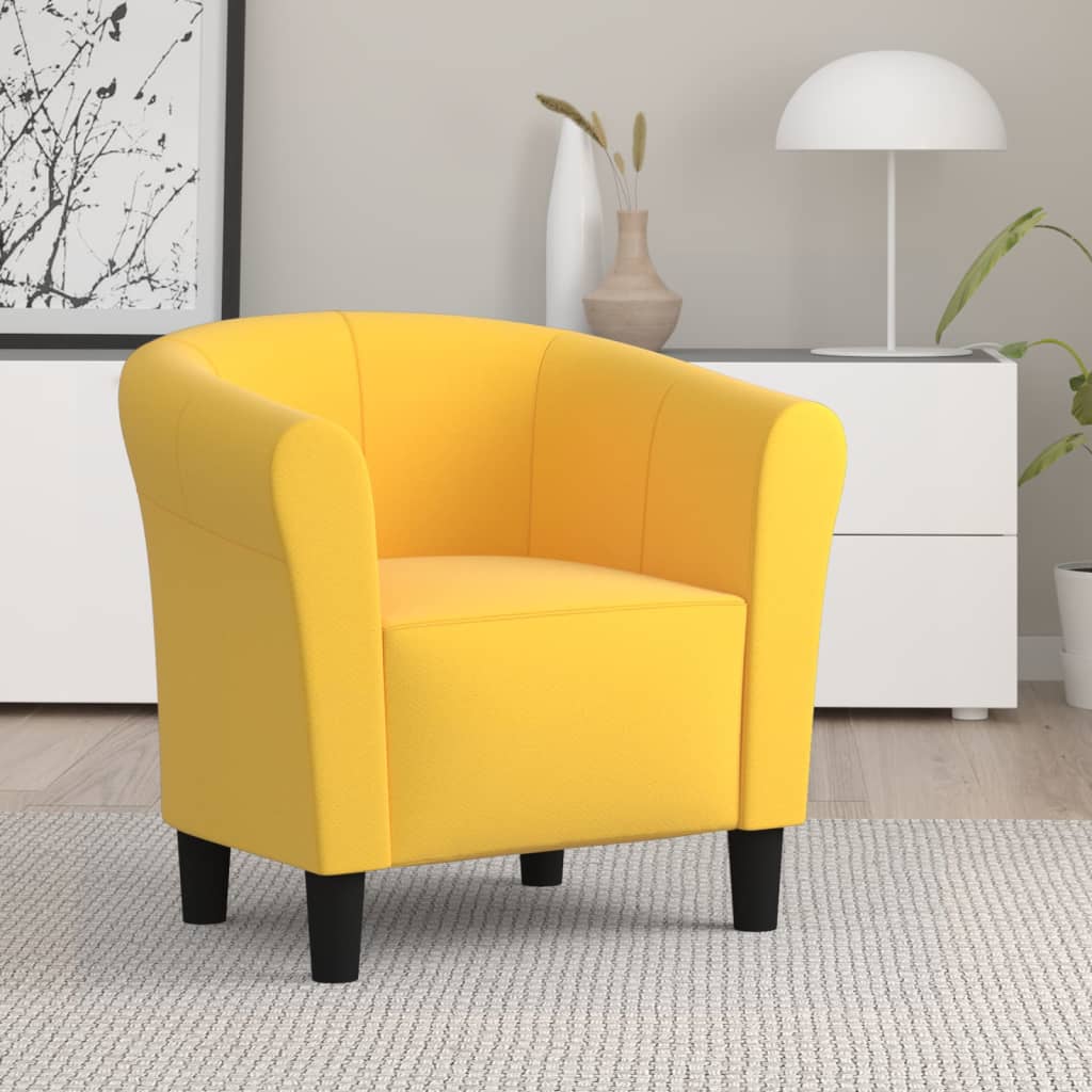 vidaXL Fauteuil stof wijnrood