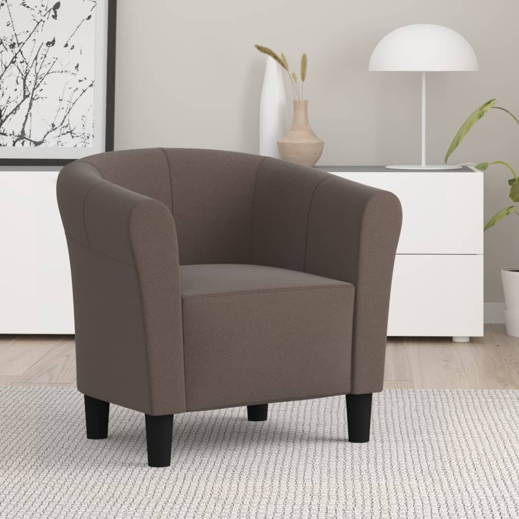 vidaXL Fauteuil stof wijnrood