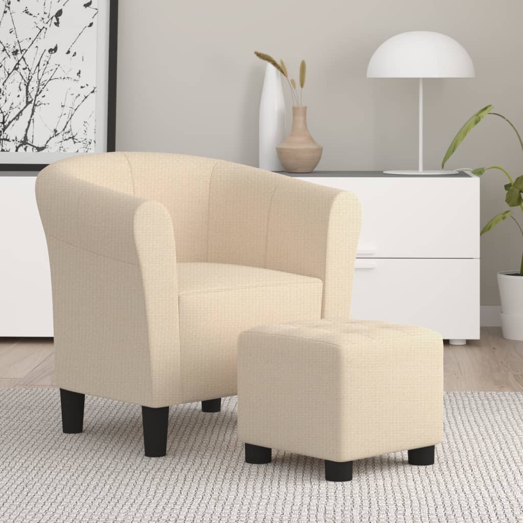 vidaXL Fauteuil stof wijnrood