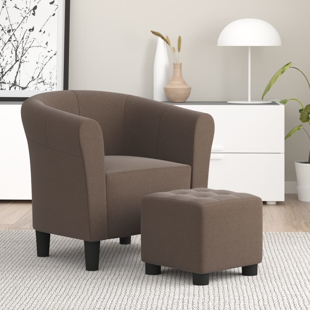 vidaXL Fauteuil stof wijnrood