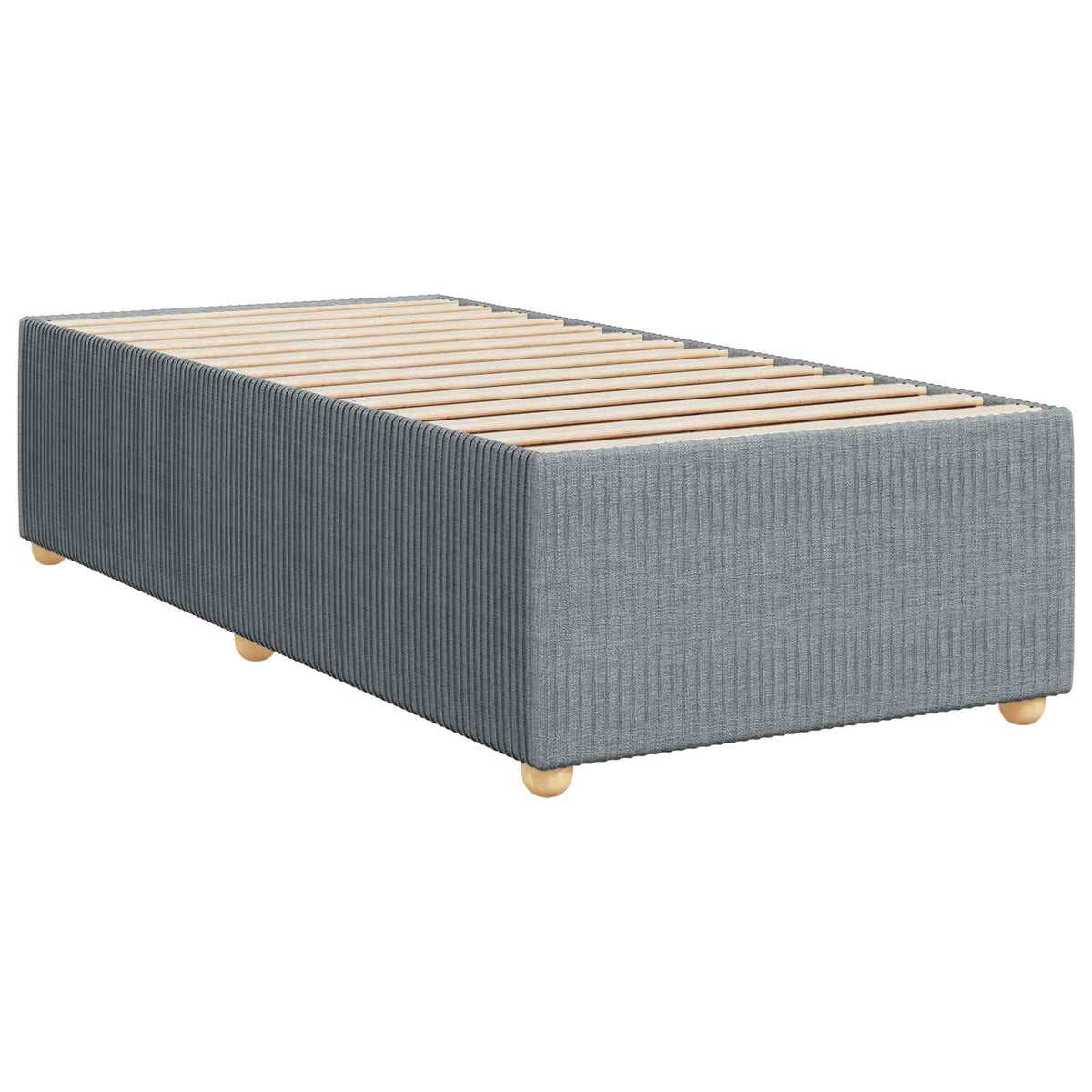 vidaXL Boxspring met matras stof blauw 90x190 cm