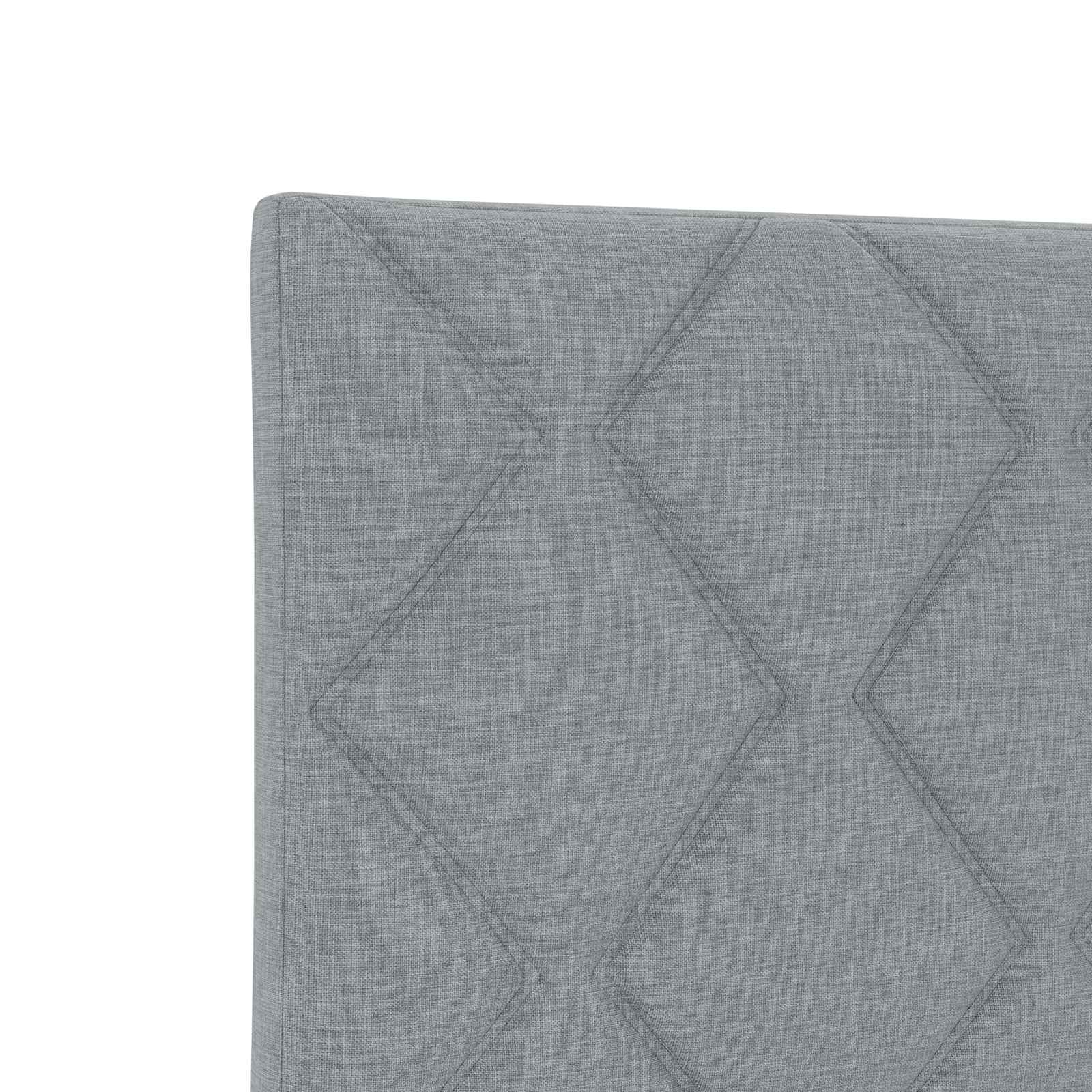 vidaXL Boxspring Bed met Matras en LED Donkergrijs 90 x 190 cm Stof
