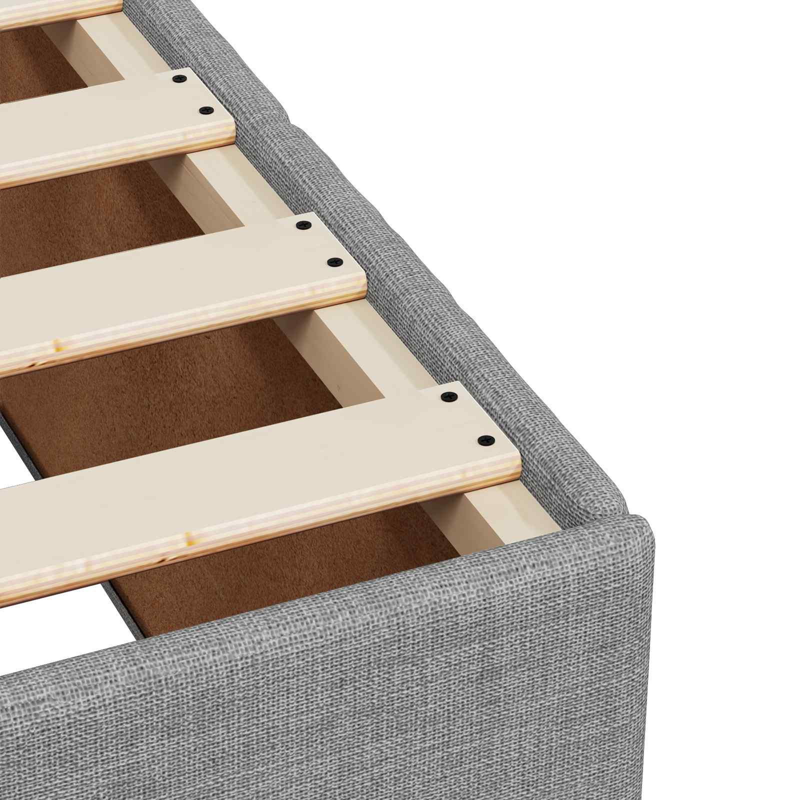 vidaXL Boxspring Bed met Matras en LED Donkergrijs 90 x 190 cm Stof