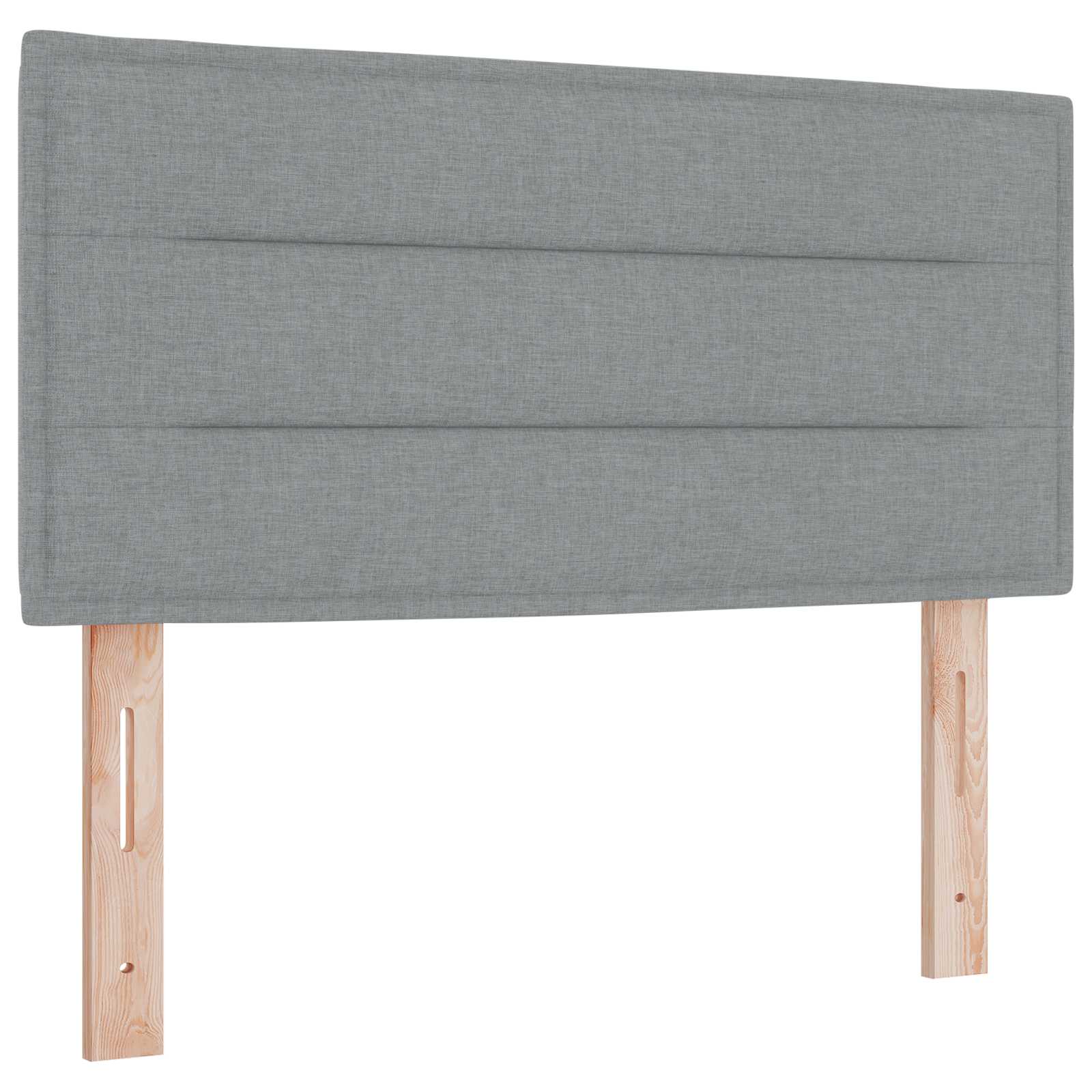 vidaXL Boxspring met matras stof blauw 90x190 cm