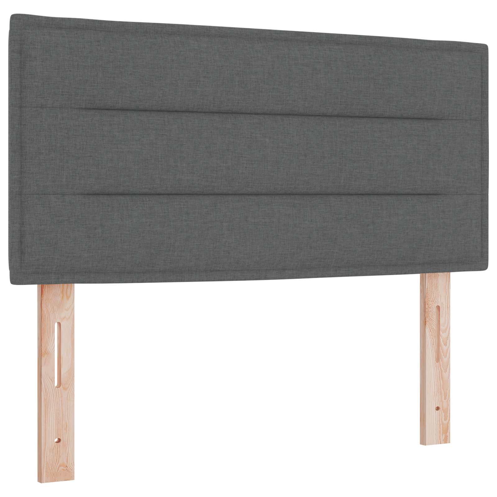vidaXL Boxspring Bed met Matras en LED Lichtgrijs 90 x 190 cm Stof