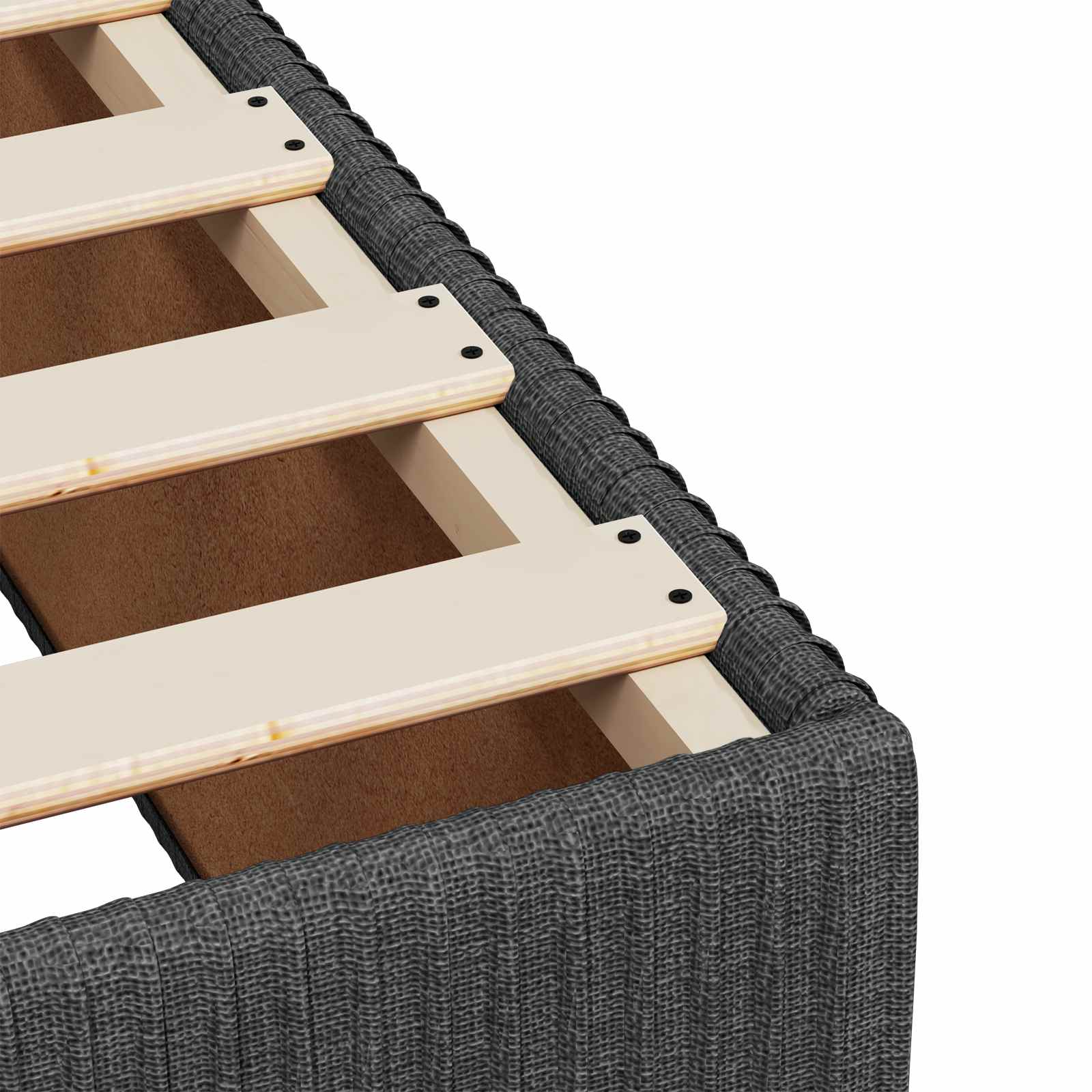 vidaXL Boxspring Bed met Matras en LED Lichtgrijs 90 x 190 cm Stof