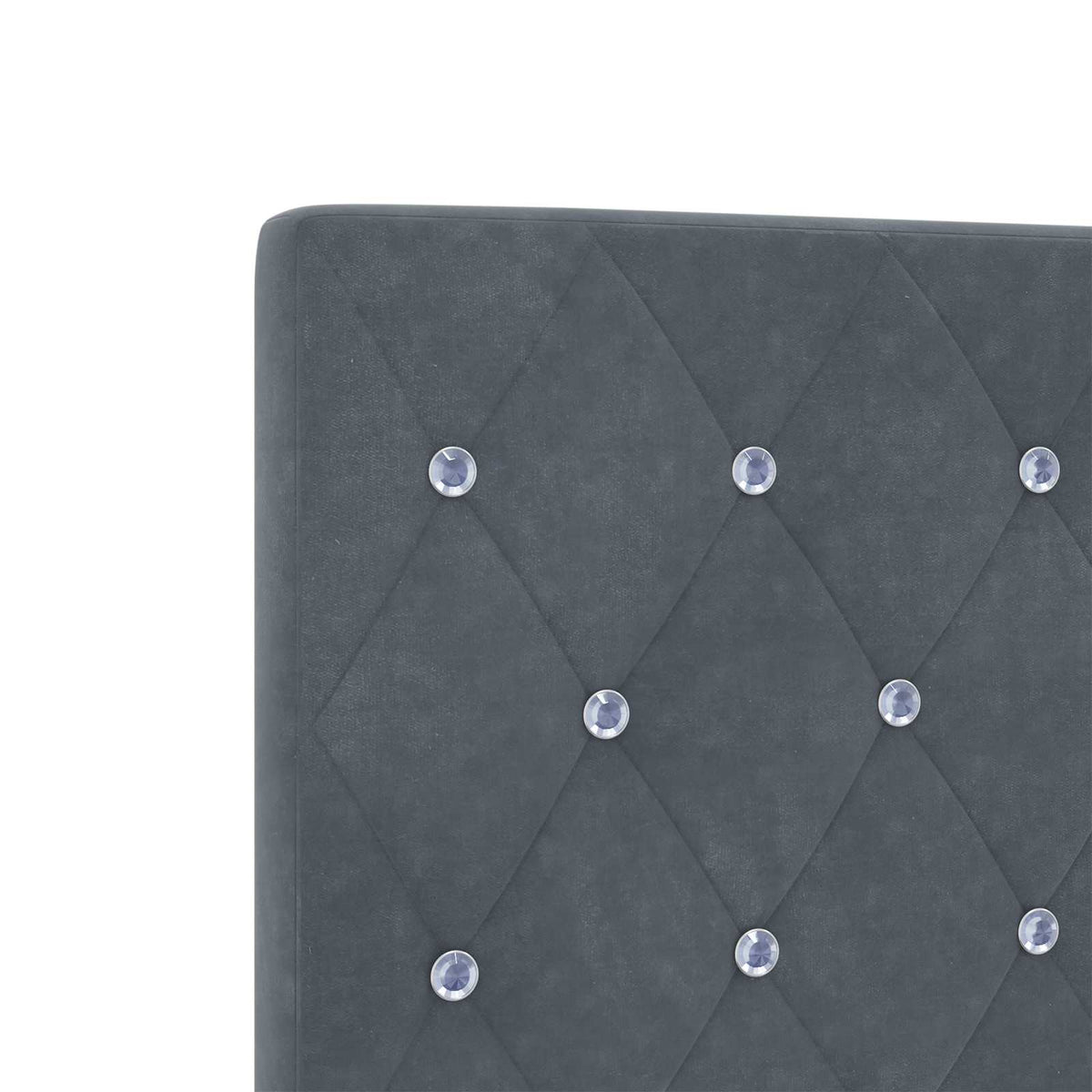 vidaXL Boxspring Bed met Matras en LED Lichtgrijs 90 x 190 cm Fluweel