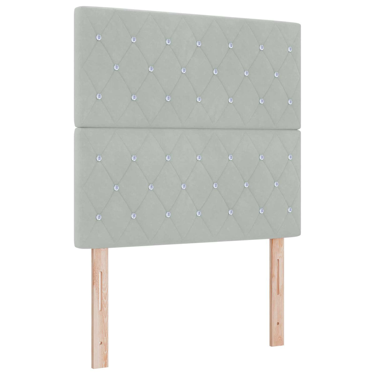 vidaXL Boxspring met matras fluweel blauw 140x190 cm