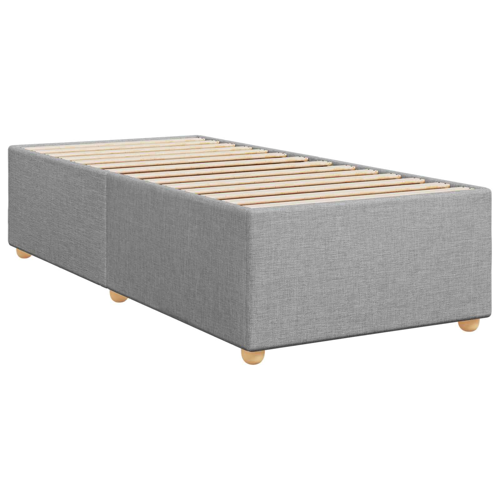 vidaXL Boxspring met matras stof zwart 80x200 cm