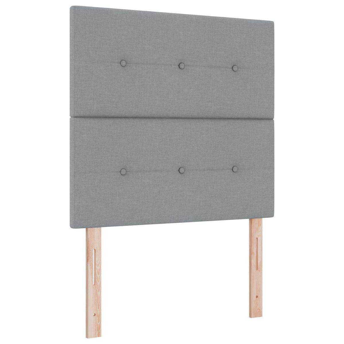 vidaXL Boxspringbed met matras met hoofdeinde Donkergrijs Enkel Stof